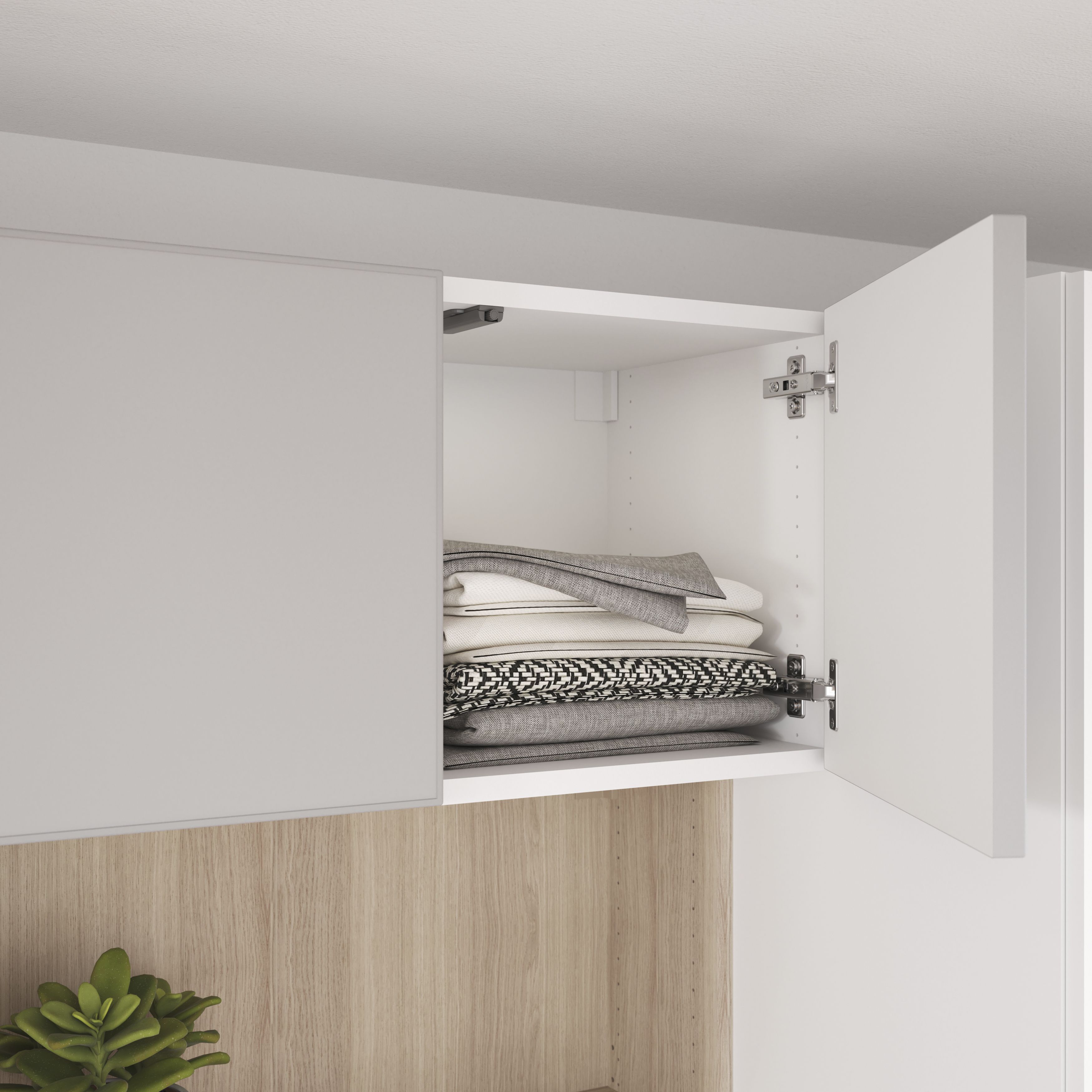 GoodHome Atomia Matt Anthracite Non-mirrored Modular furniture door, (H) 372mm (W) 372mm