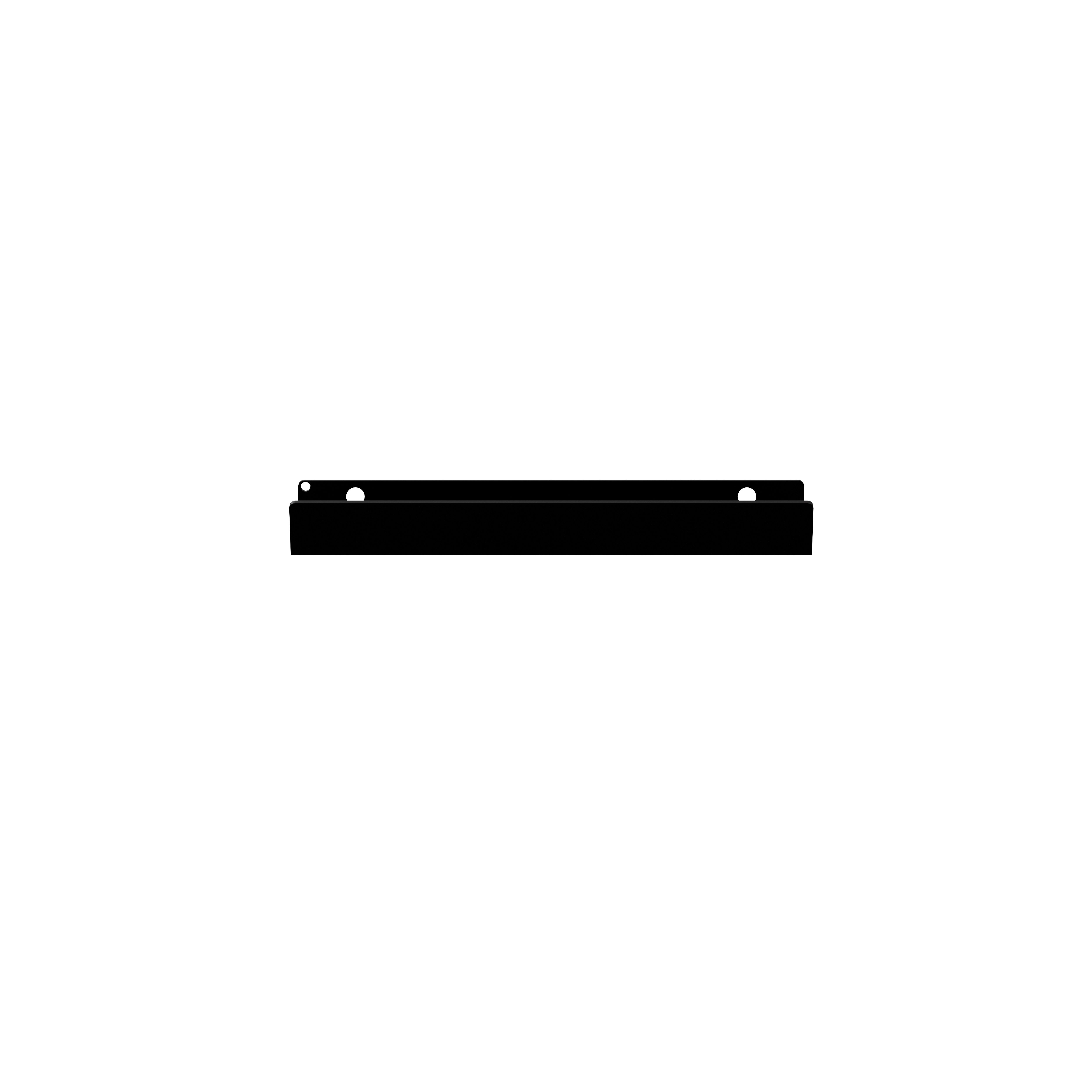GoodHome Atomia Matt Black Doors & drawers Edge Handle (L)165mm
