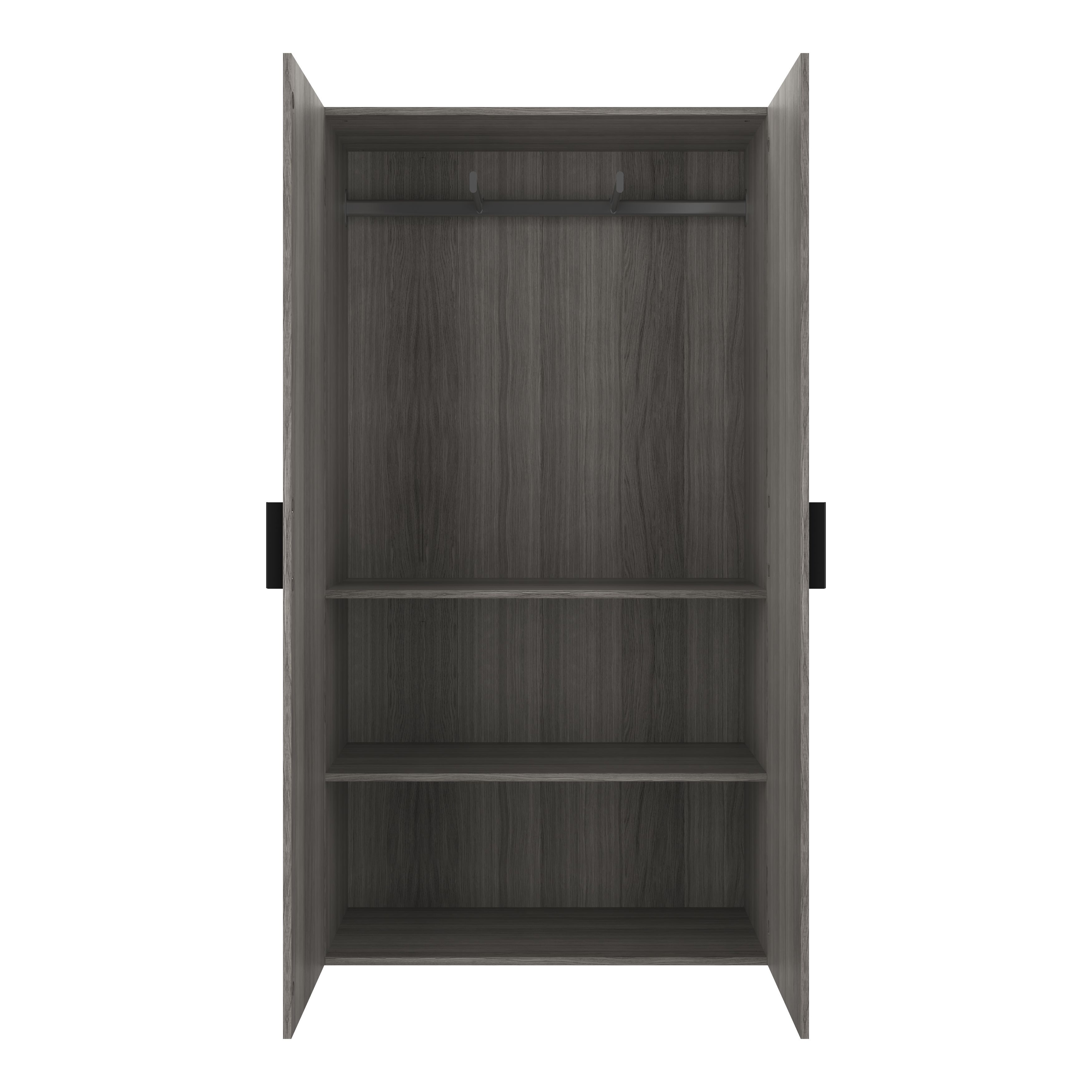 GoodHome Atomia Matt Black Doors & drawers Edge Handle (L)165mm