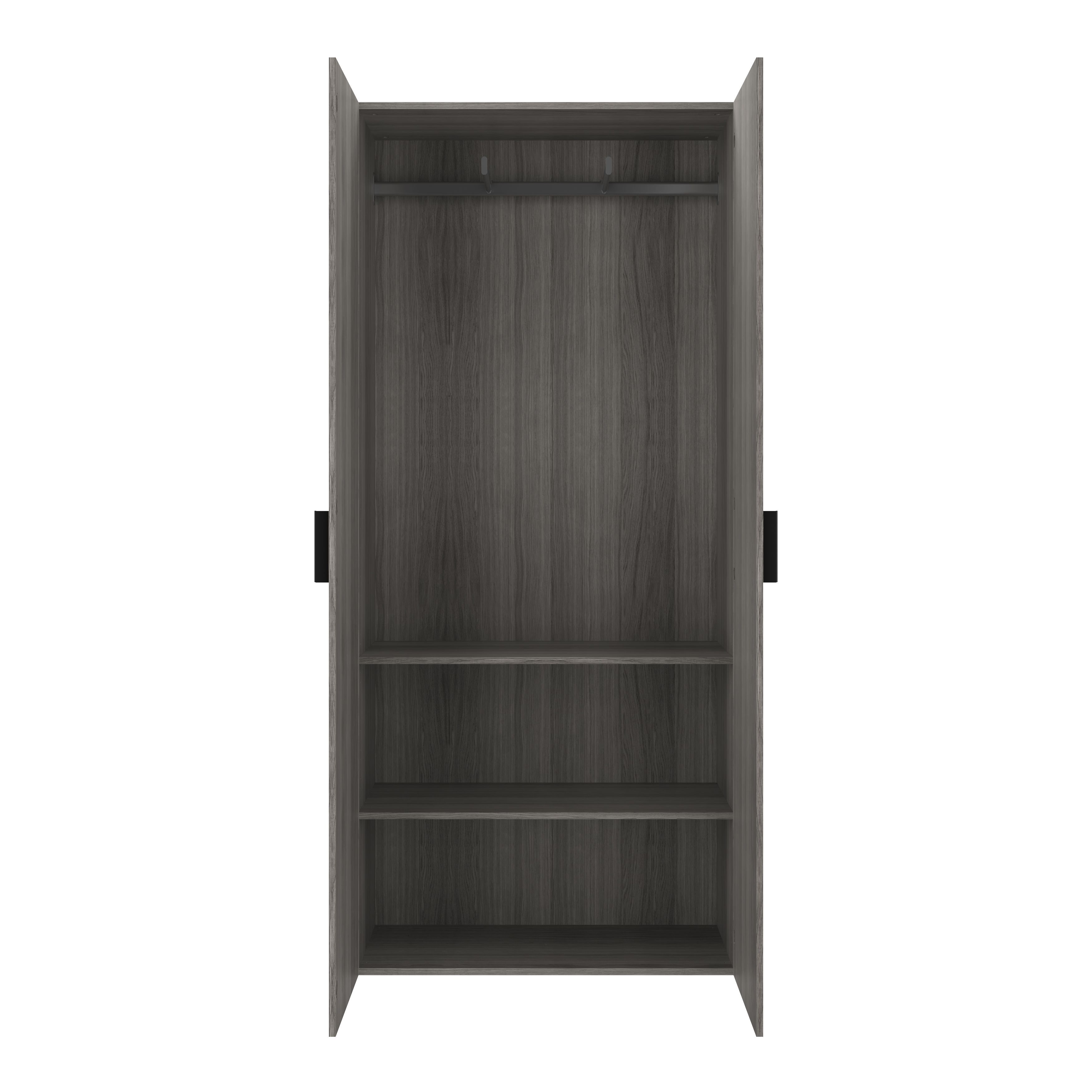 GoodHome Atomia Matt Black Doors & drawers Edge Handle (L)165mm