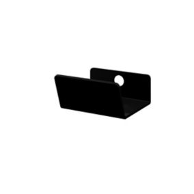 GoodHome Atomia Matt Black Doors & drawers Edge Handle (L)37mm