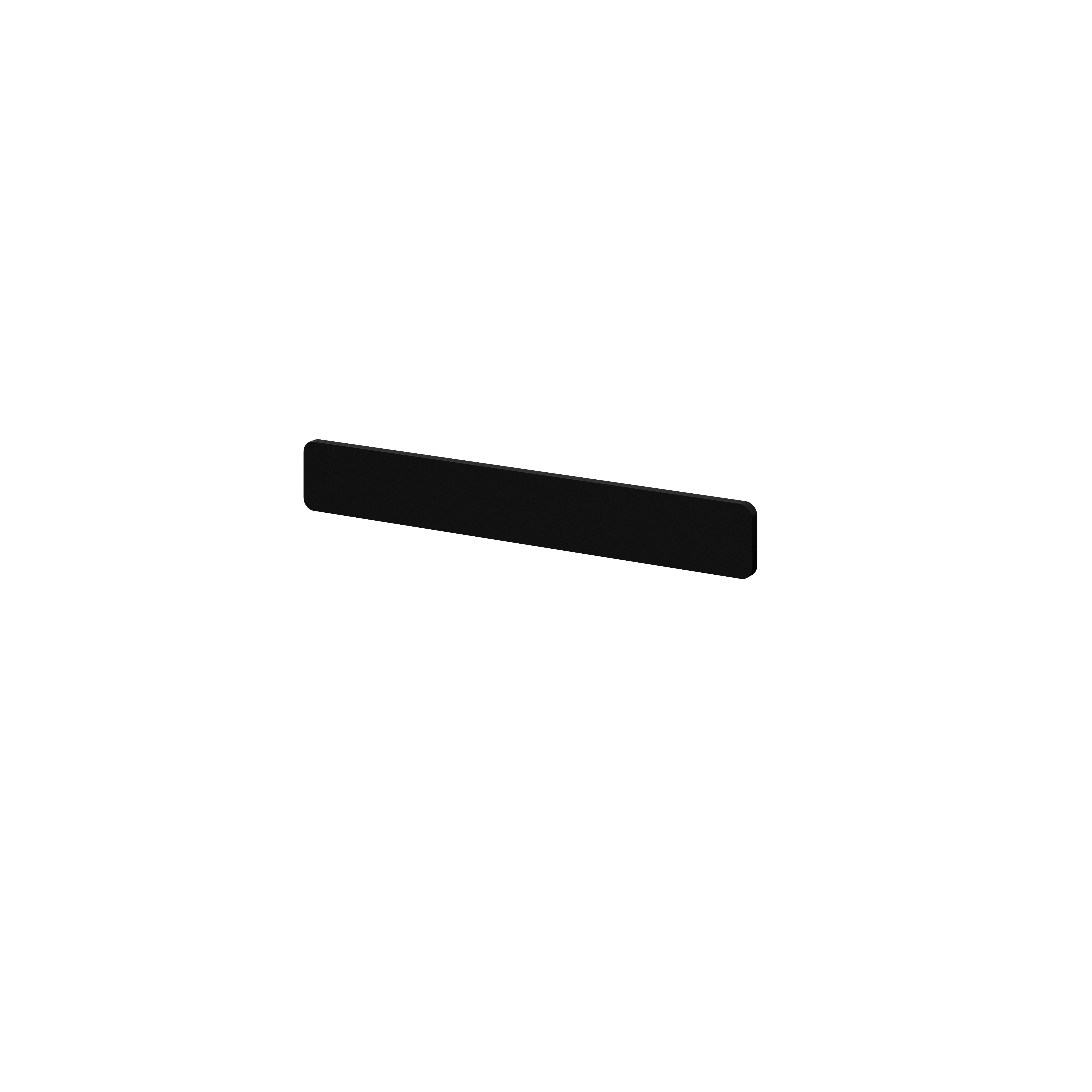 GoodHome Atomia Matt Black Doors & drawers Front Handle (L)165mm