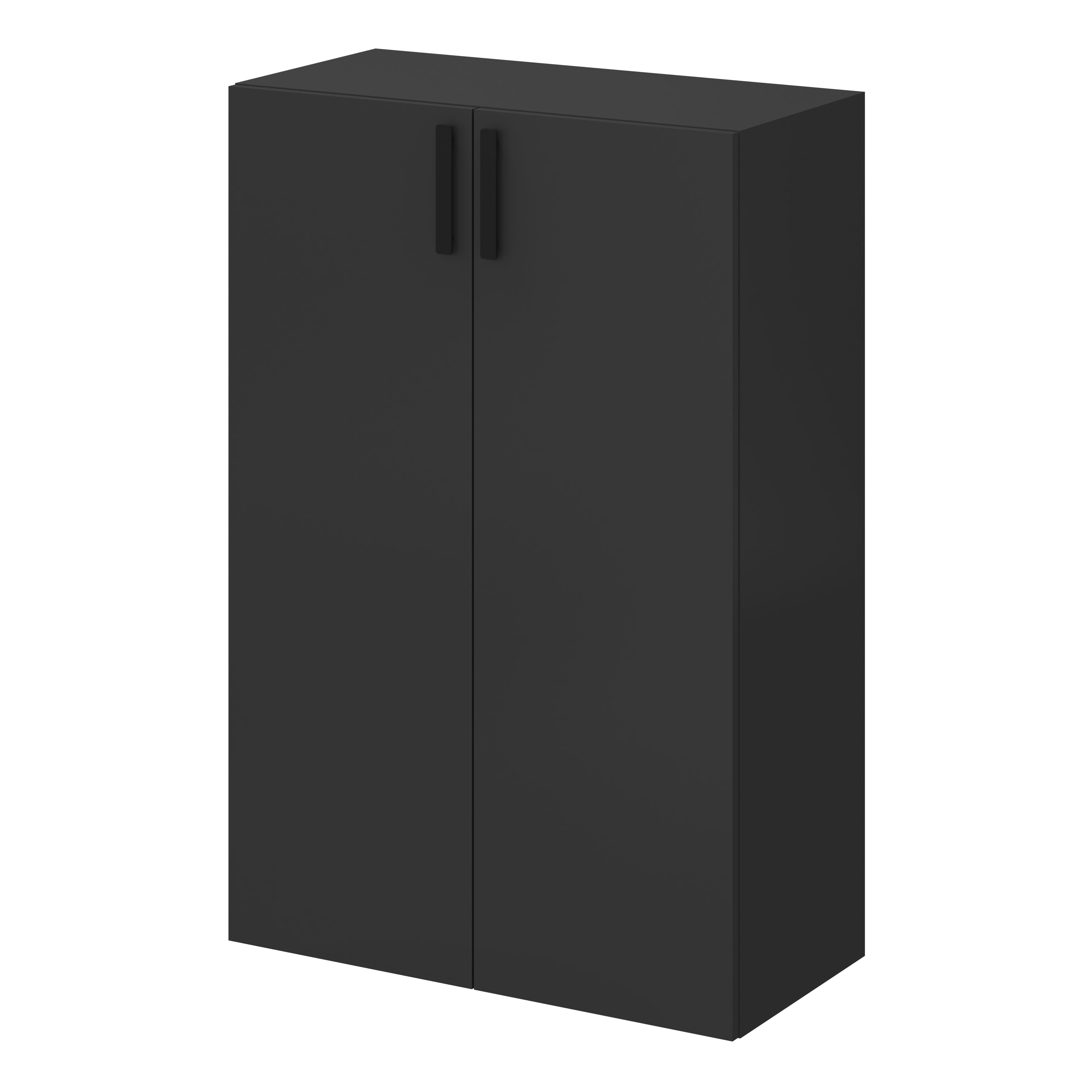 GoodHome Atomia Matt Black Doors & drawers Front Handle (L)165mm