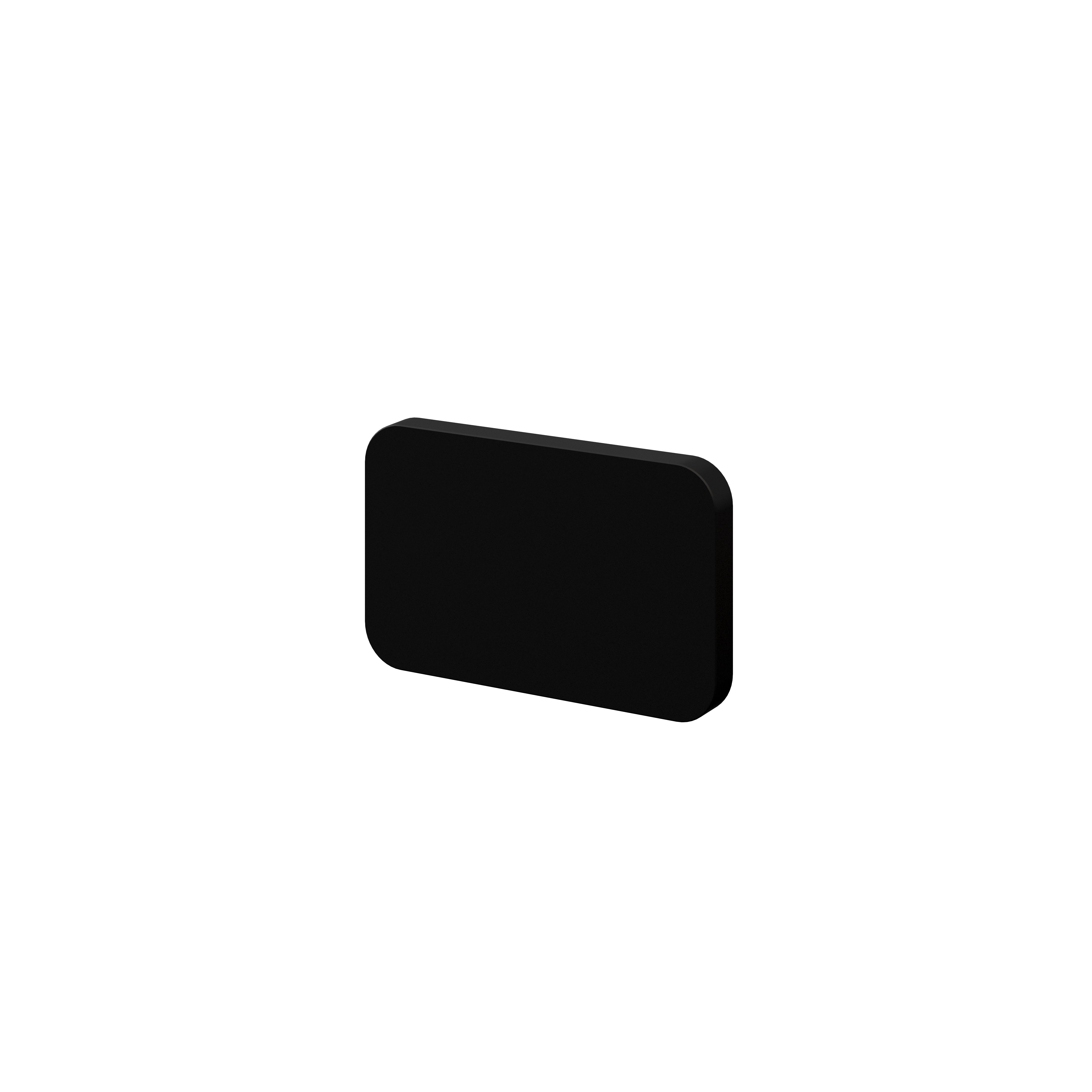 GoodHome Atomia Matt Black Doors & drawers Front Handle (L)37mm