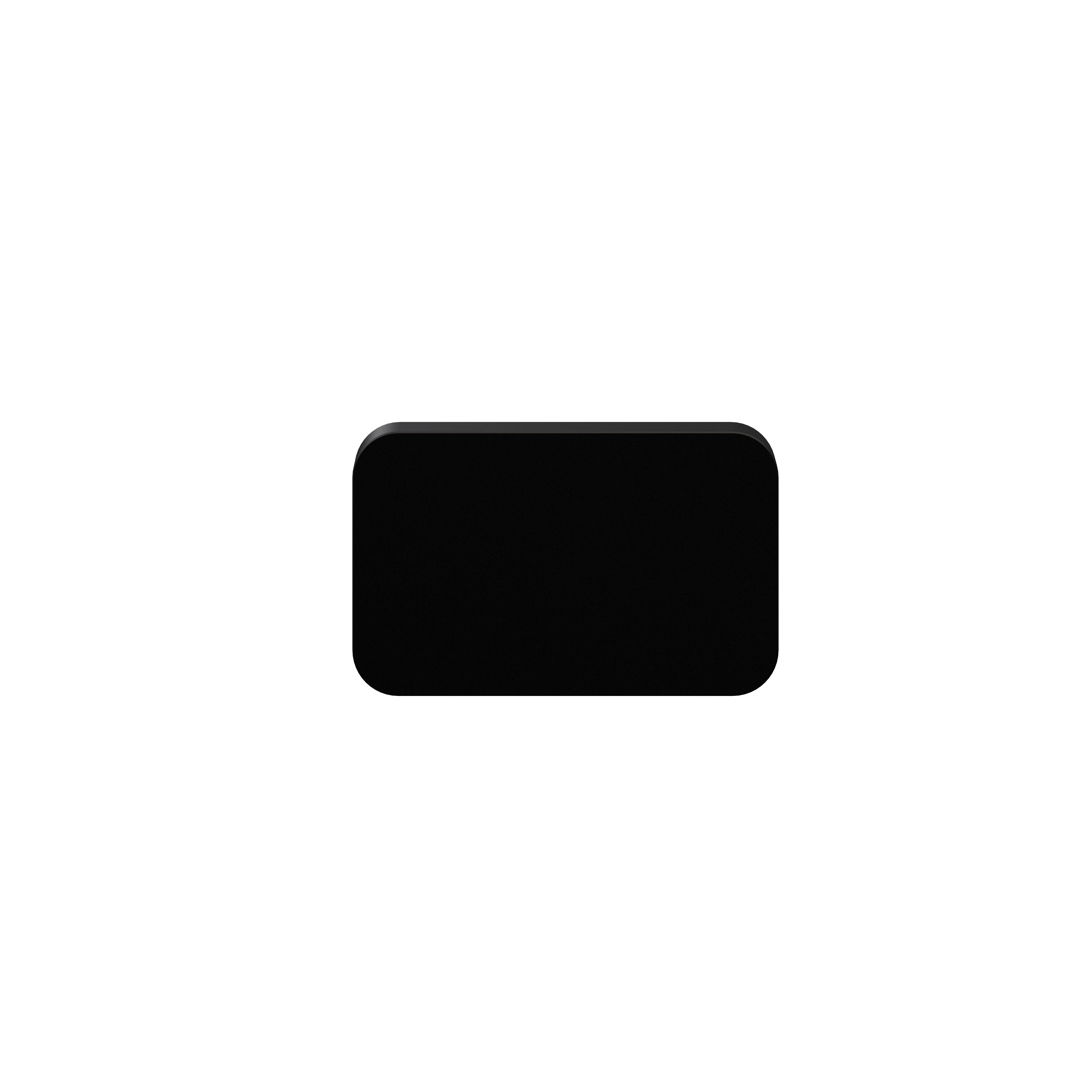 GoodHome Atomia Matt Black Doors & drawers Front Handle (L)37mm