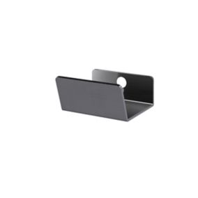 GoodHome Atomia Matt Grey Doors & drawers Edge Handle (L)37mm