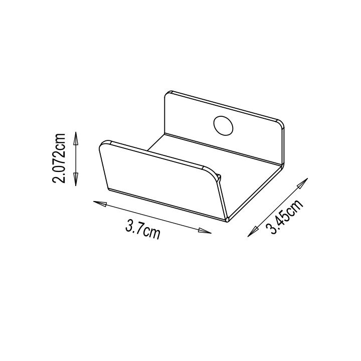 GoodHome Atomia Matt Grey Doors & drawers Edge Handle (L)37mm