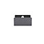 GoodHome Atomia Matt Grey Doors & drawers Edge Handle (L)37mm