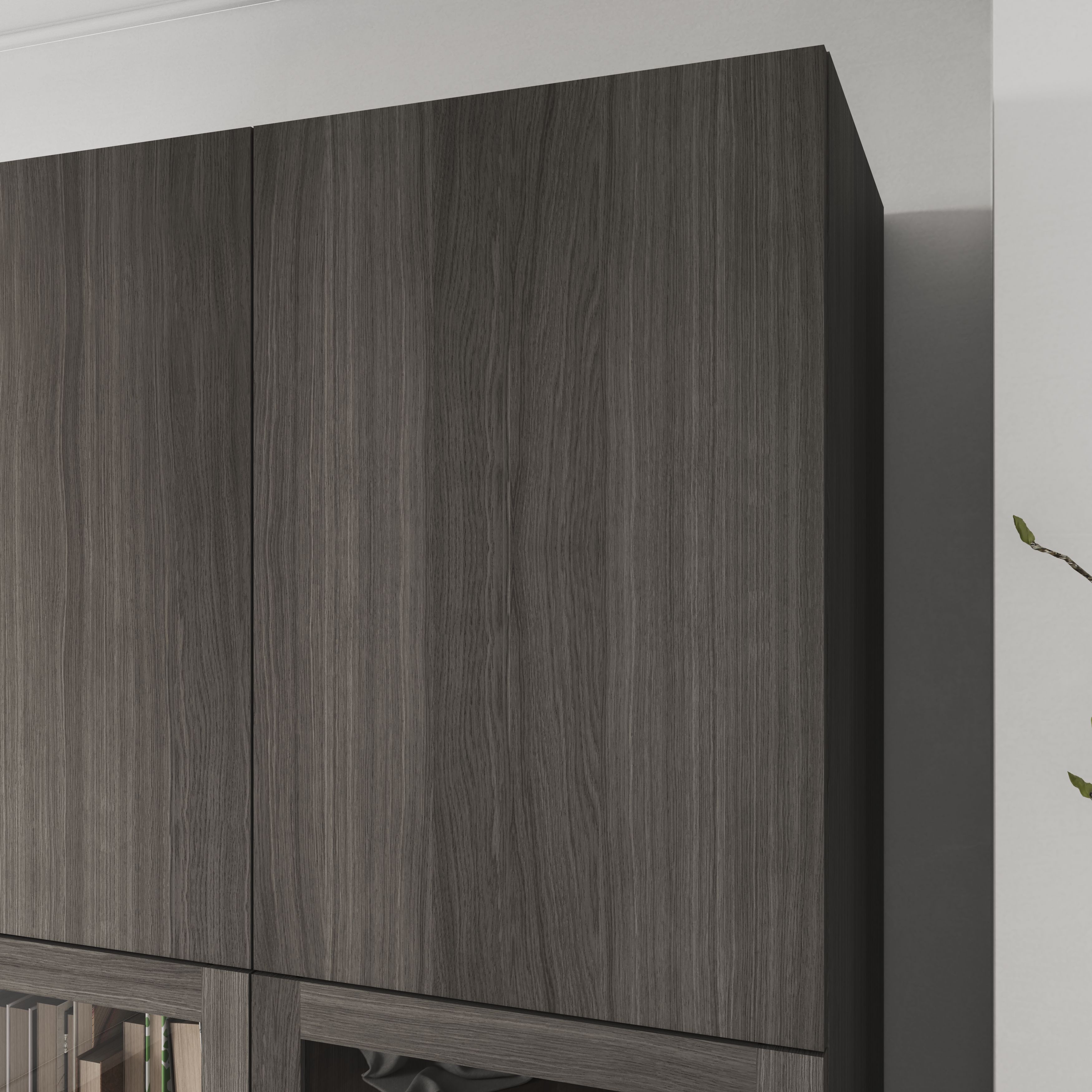 GoodHome Atomia Matt Grey oak effect Grey oak Non-mirrored Modular furniture door, (H) 1872mm (W) 497mm
