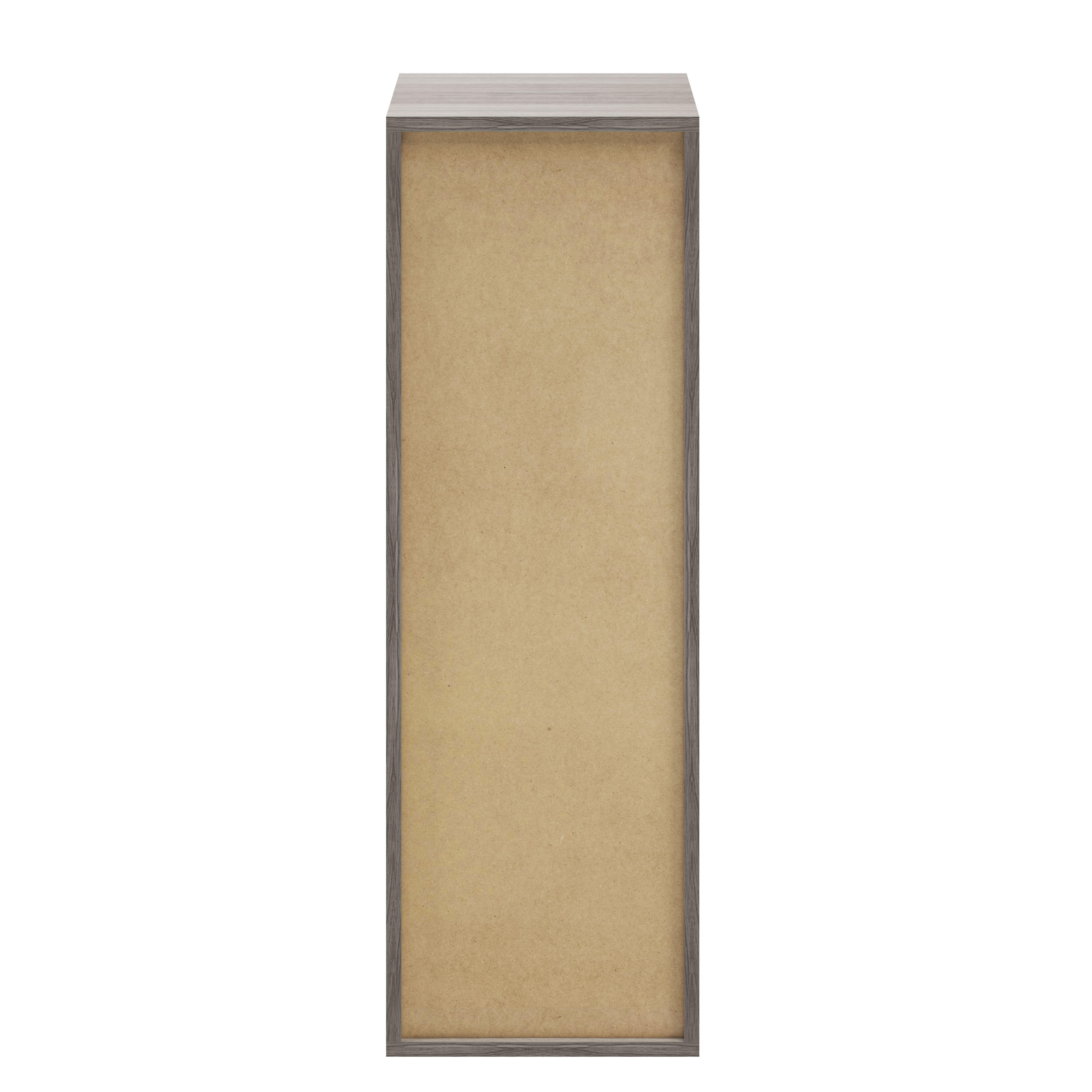 GoodHome Atomia Matt Grey oak effect Modular furniture cabinet, (H)1125mm (W)375mm (D)350mm