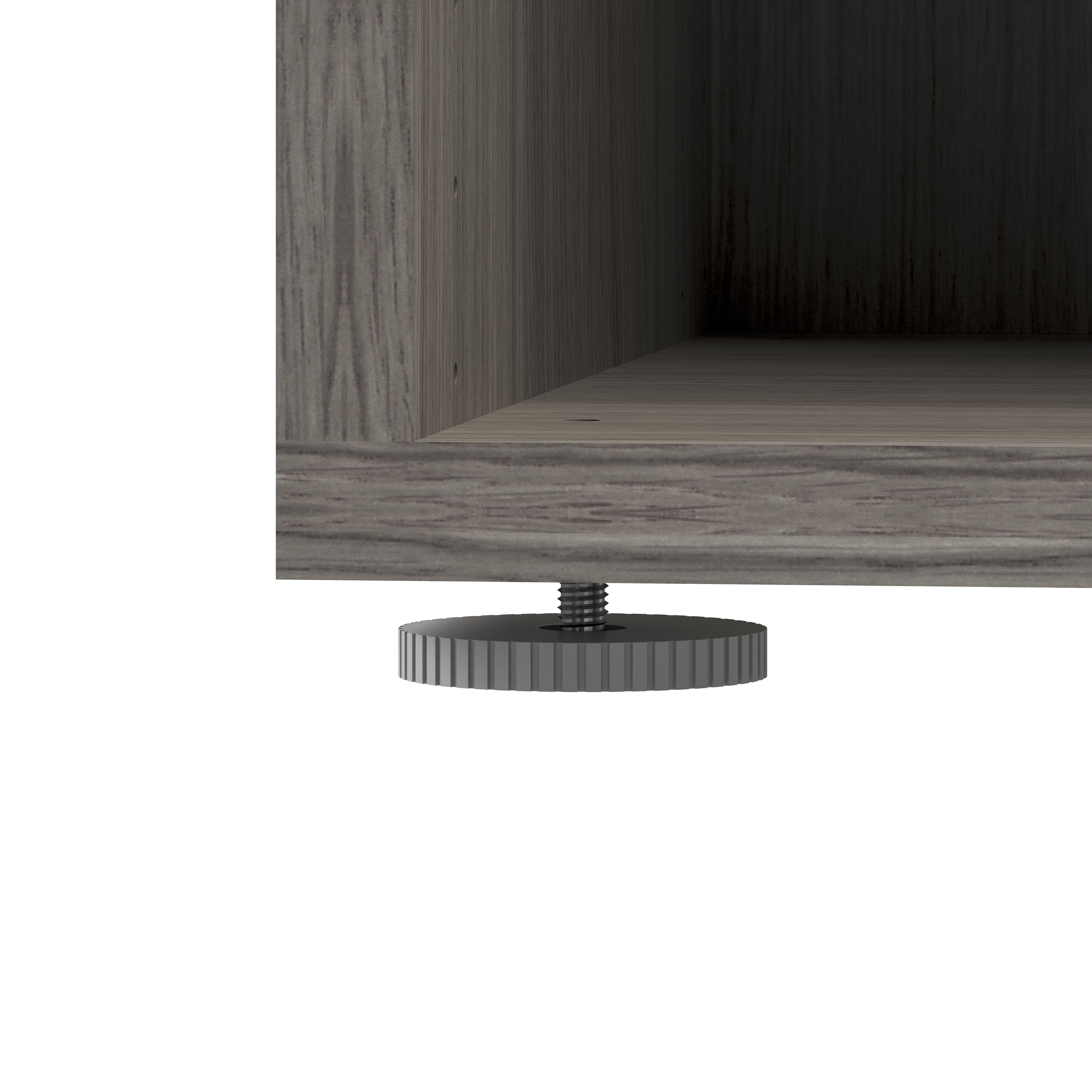 GoodHome Atomia Matt Grey oak effect Modular furniture cabinet, (H)1125mm (W)375mm (D)350mm