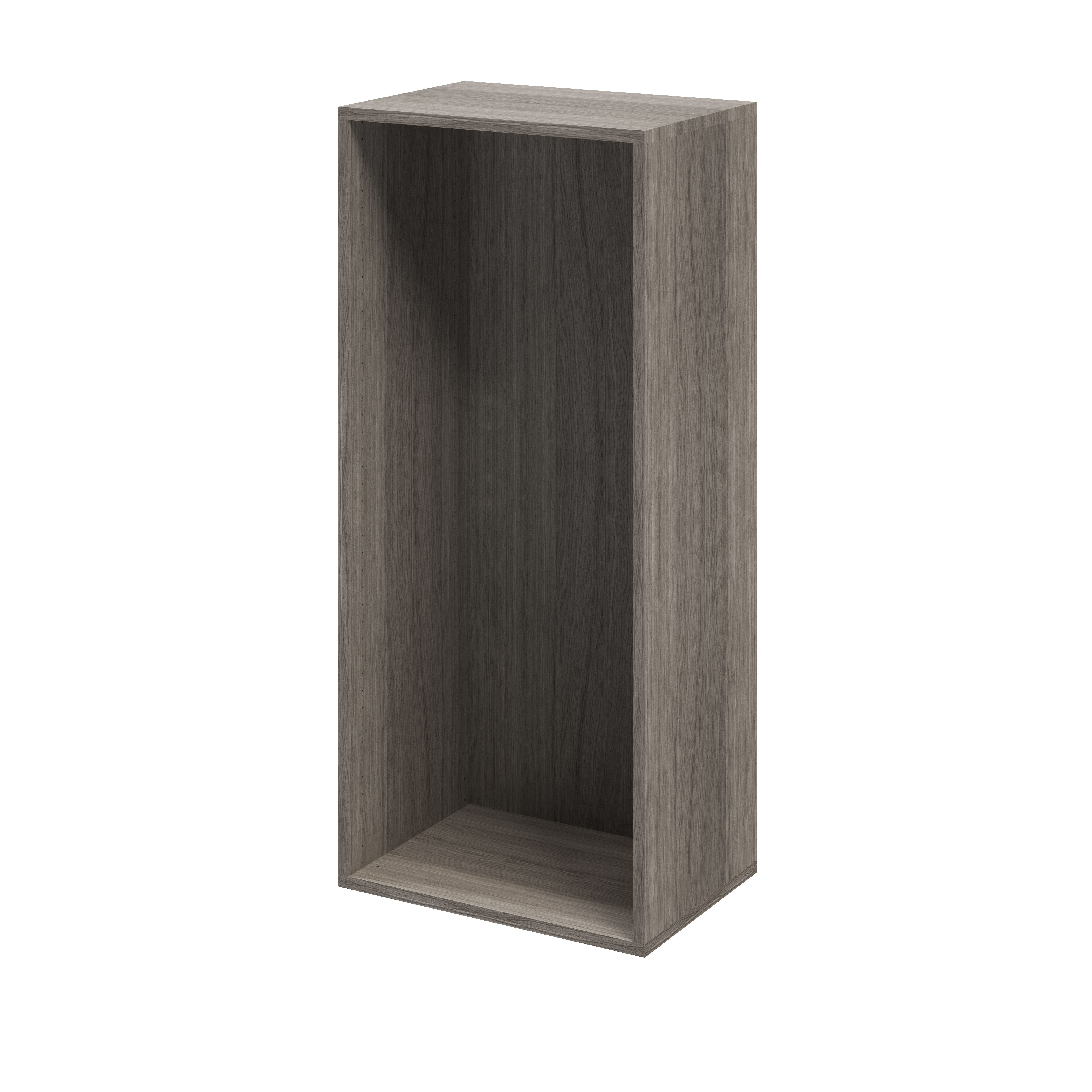 GoodHome Atomia Matt Grey oak effect Modular furniture cabinet, (H)1125mm (W)500mm (D)350mm