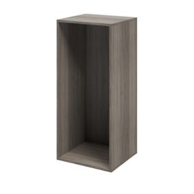 GoodHome Atomia Matt Grey oak effect Modular furniture cabinet, (H)1125mm (W)500mm (D)450mm