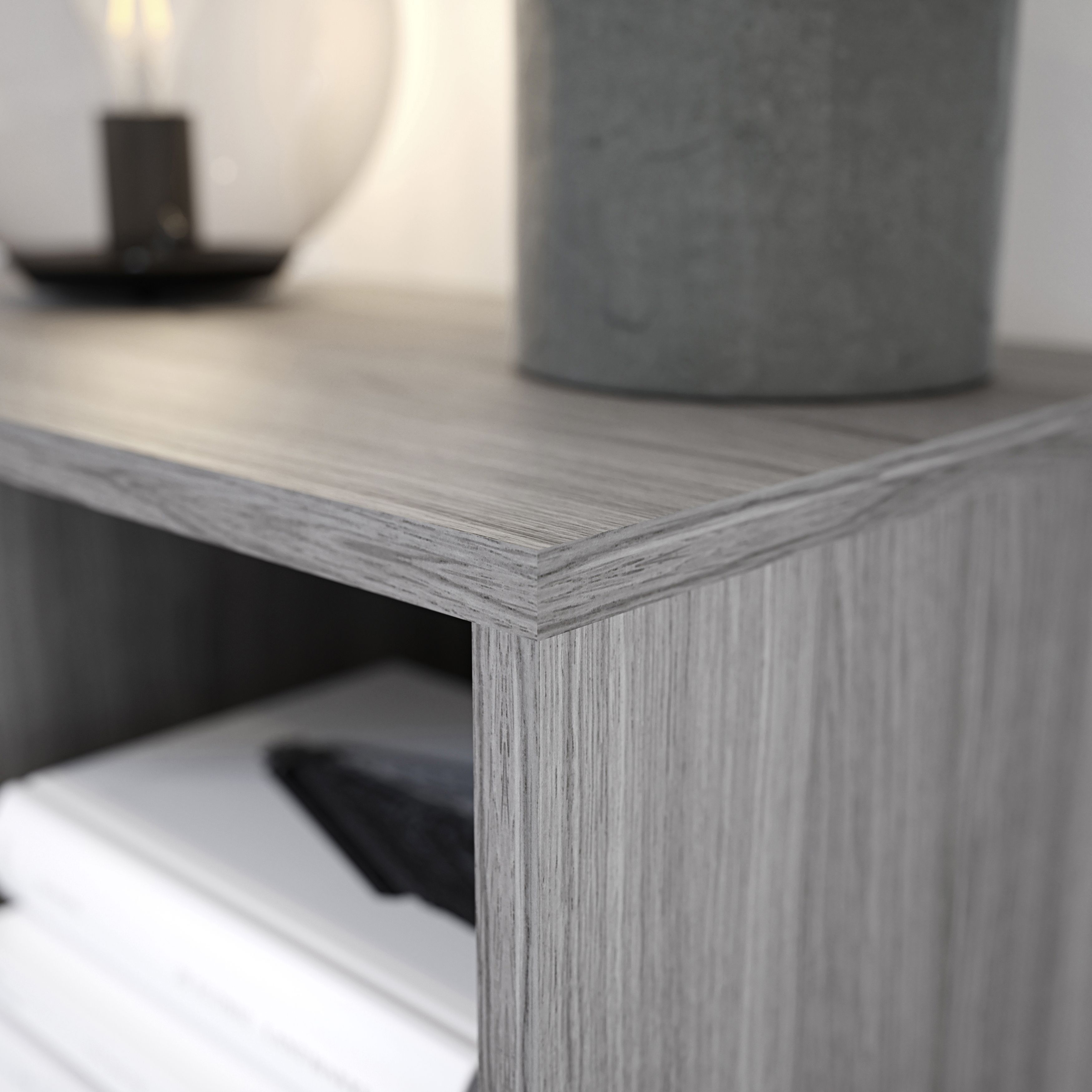 GoodHome Atomia Matt Grey oak effect Modular furniture cabinet, (H)1125mm (W)500mm (D)580mm
