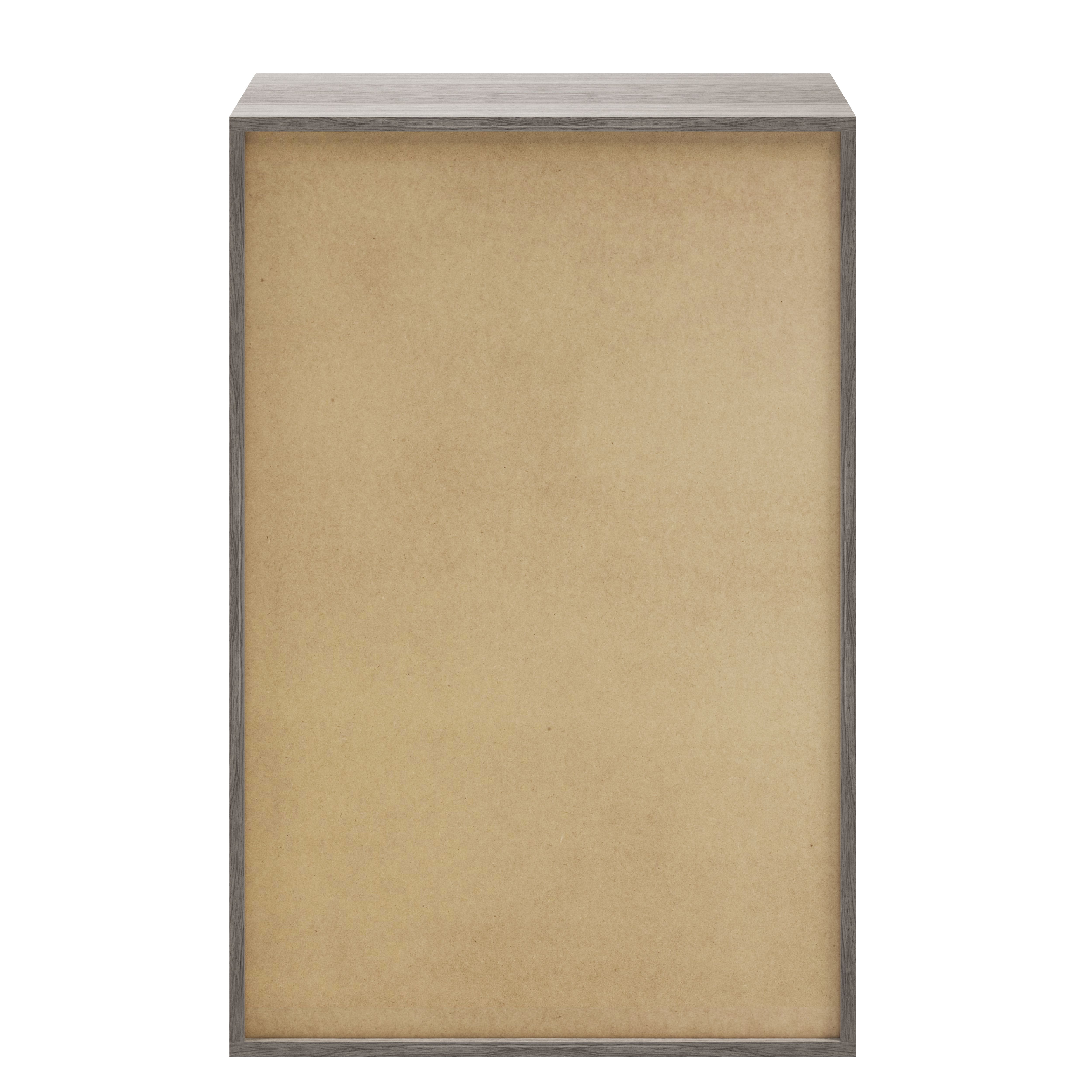 GoodHome Atomia Matt Grey oak effect Modular furniture cabinet, (H)1125mm (W)750mm (D)350mm