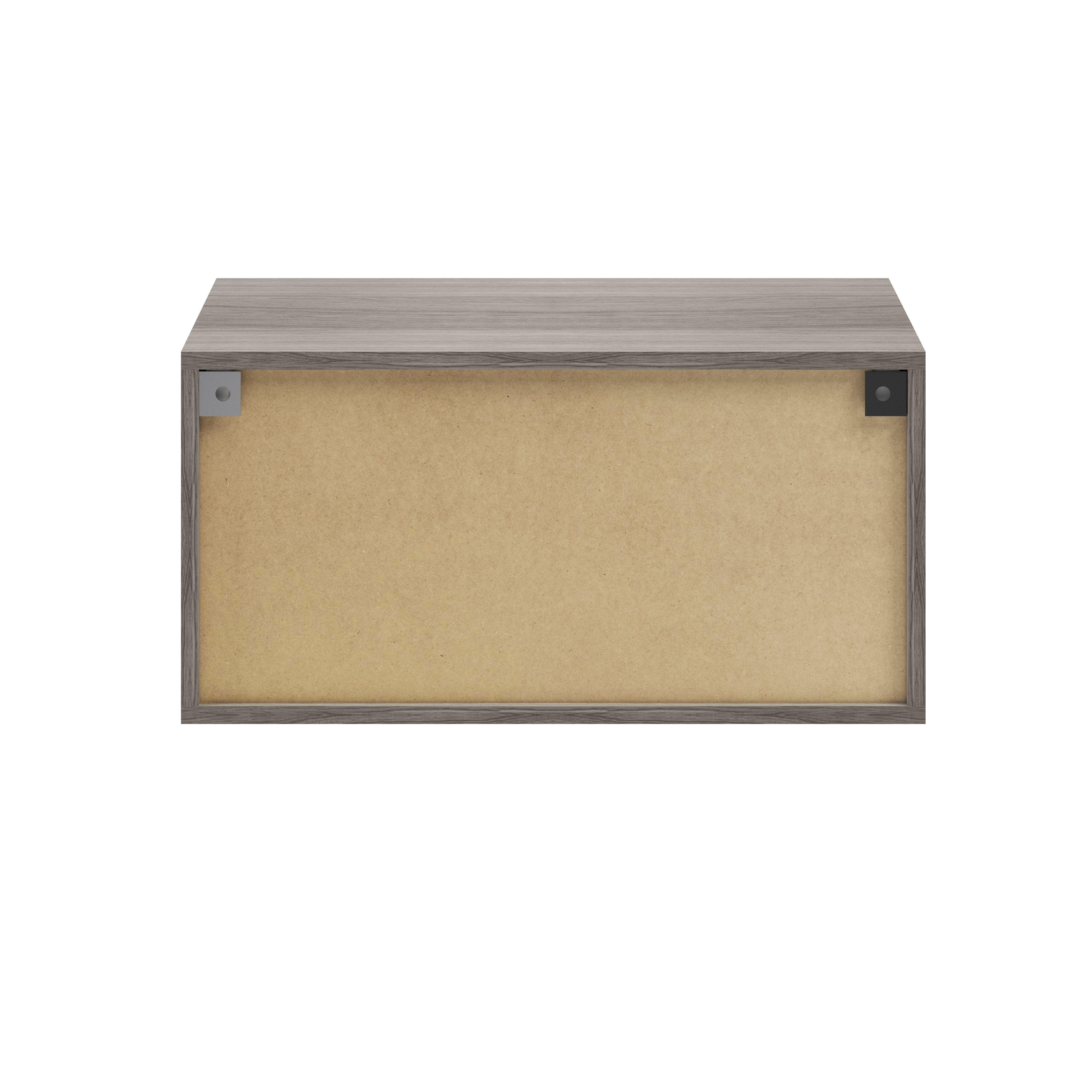 GoodHome Atomia Matt Grey oak effect Modular furniture cabinet, (H)375mm (W)750mm (D)350mm