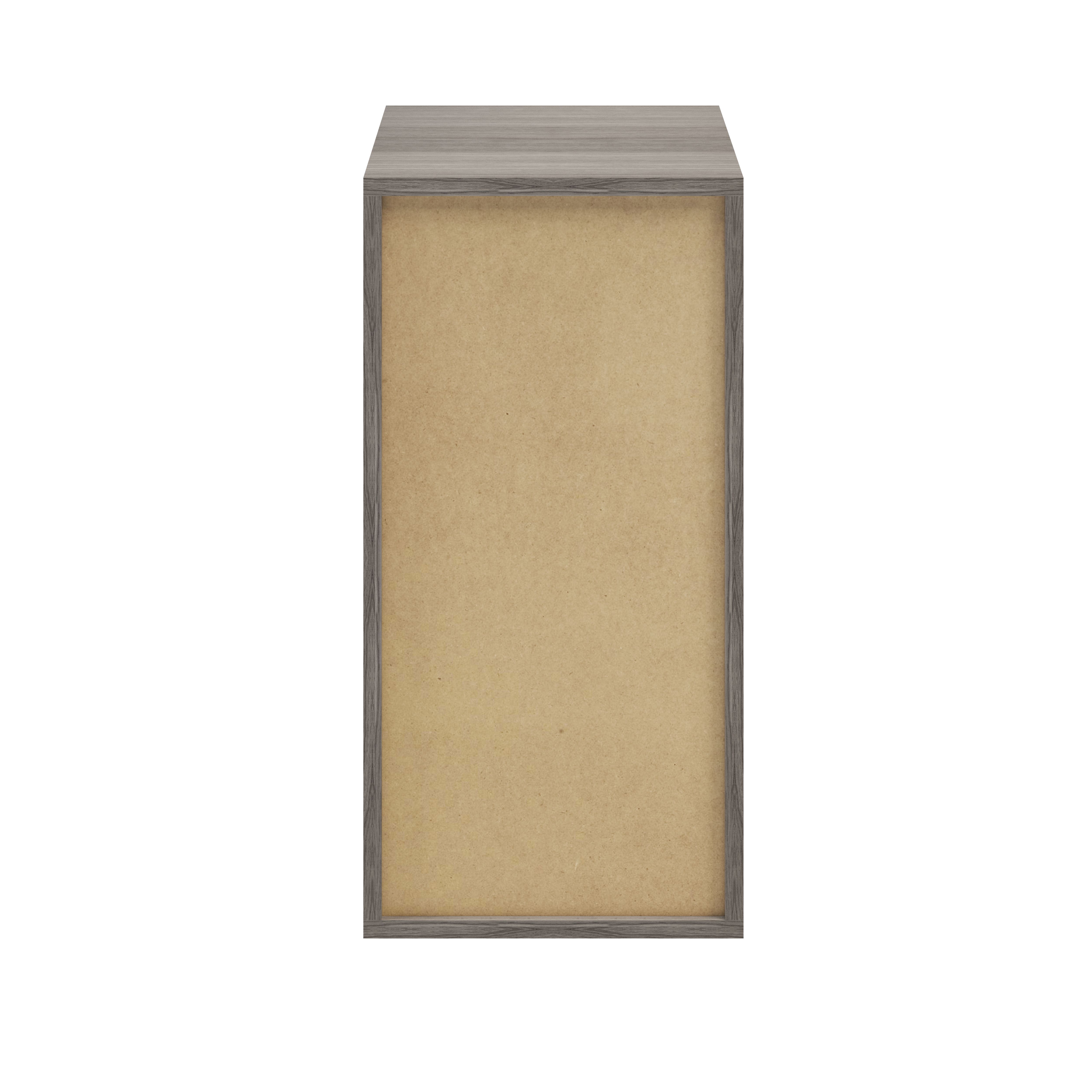 GoodHome Atomia Matt Grey oak effect Modular furniture cabinet, (H)750mm (W)375mm (D)450mm