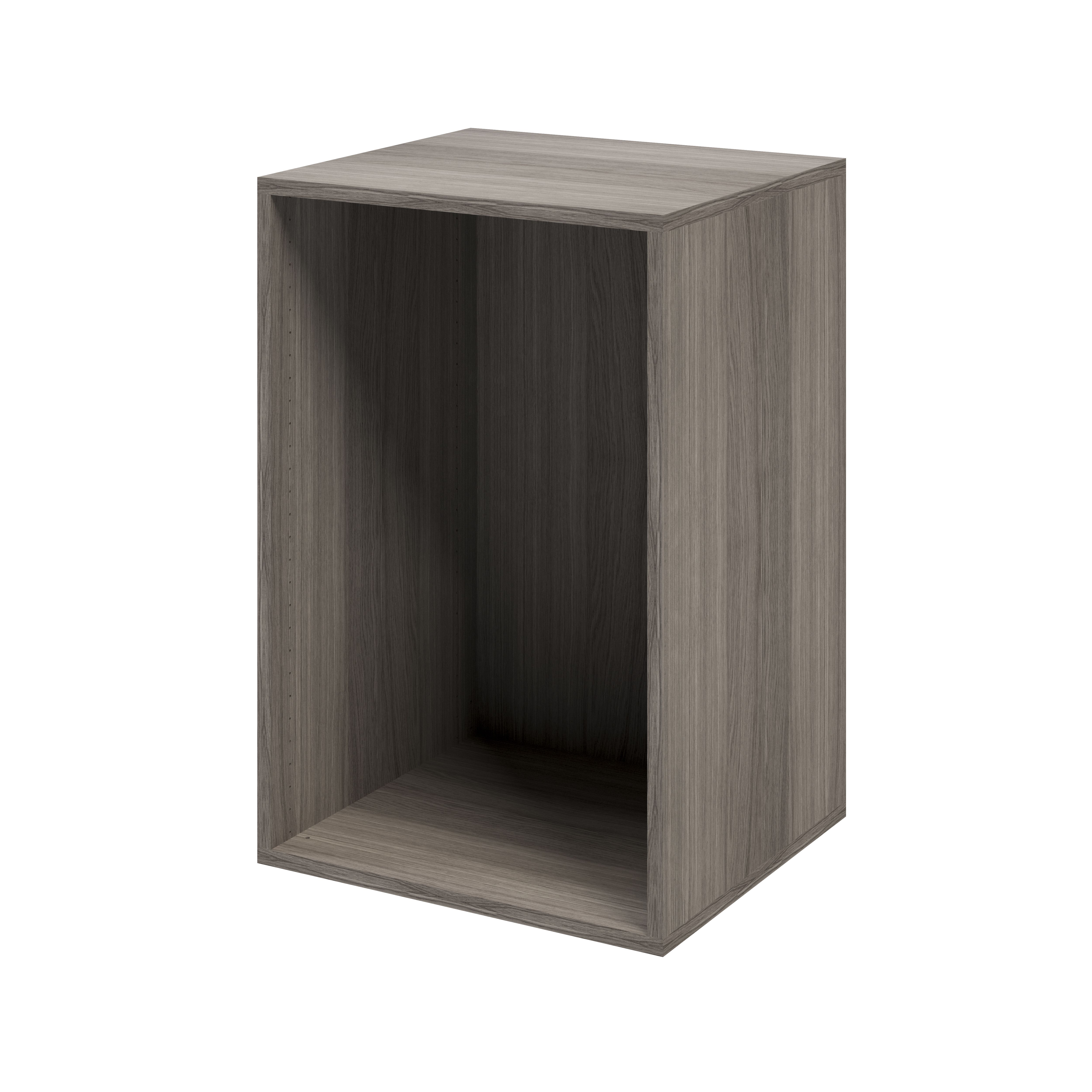 Goodhome Atomia Matt Grey Oak Effect Modular Furniture Cabinet H750mm W500mm D450mm 4910