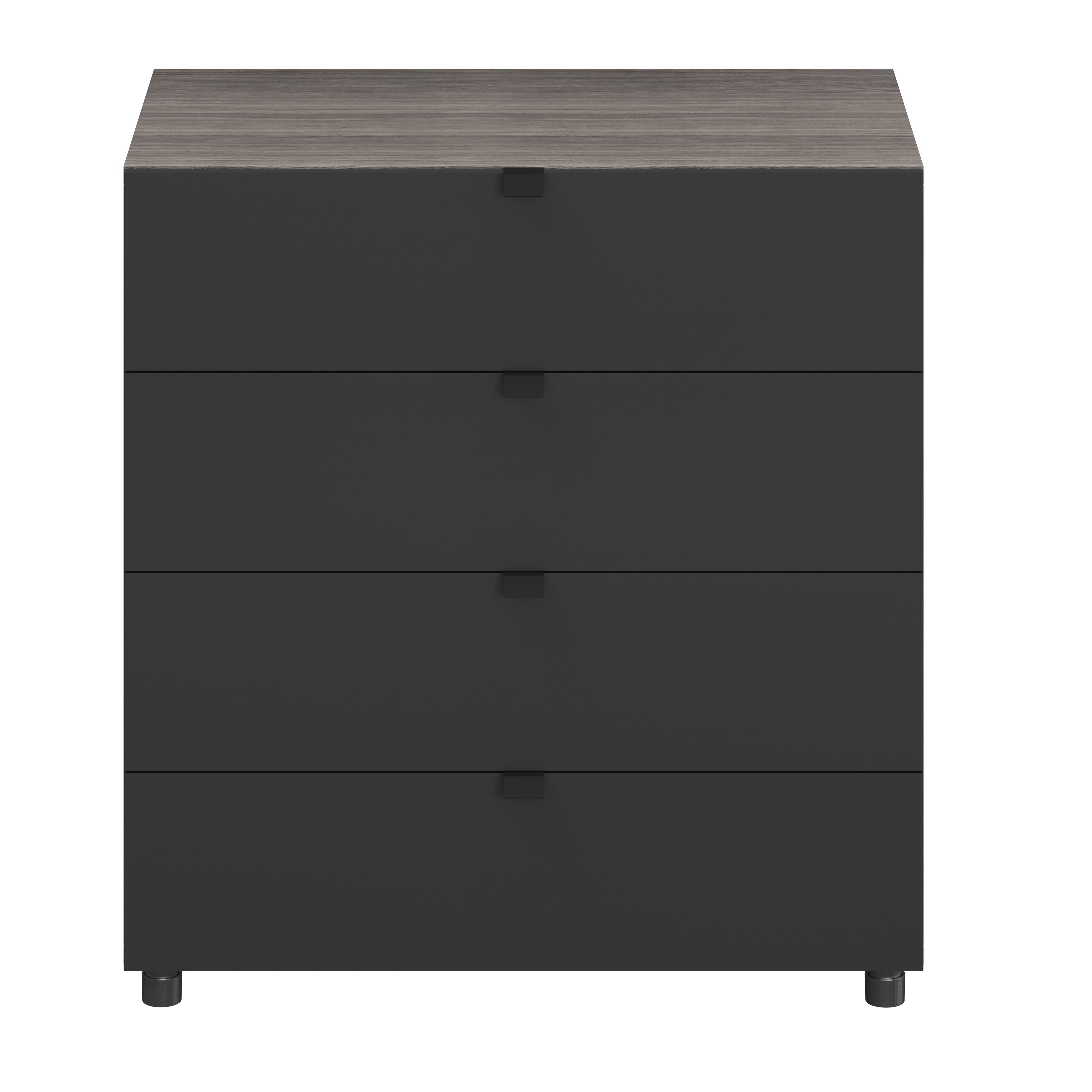 GoodHome Atomia Matt Grey oak effect Modular furniture cabinet, (H)750mm (W)750mm (D)450mm