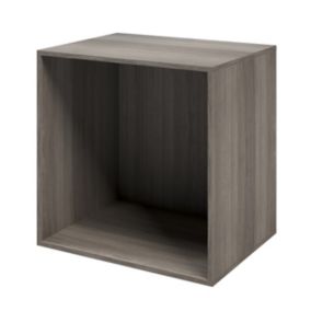 GoodHome Atomia Matt Grey oak effect Modular furniture cabinet, (H)750mm (W)750mm (D)580mm