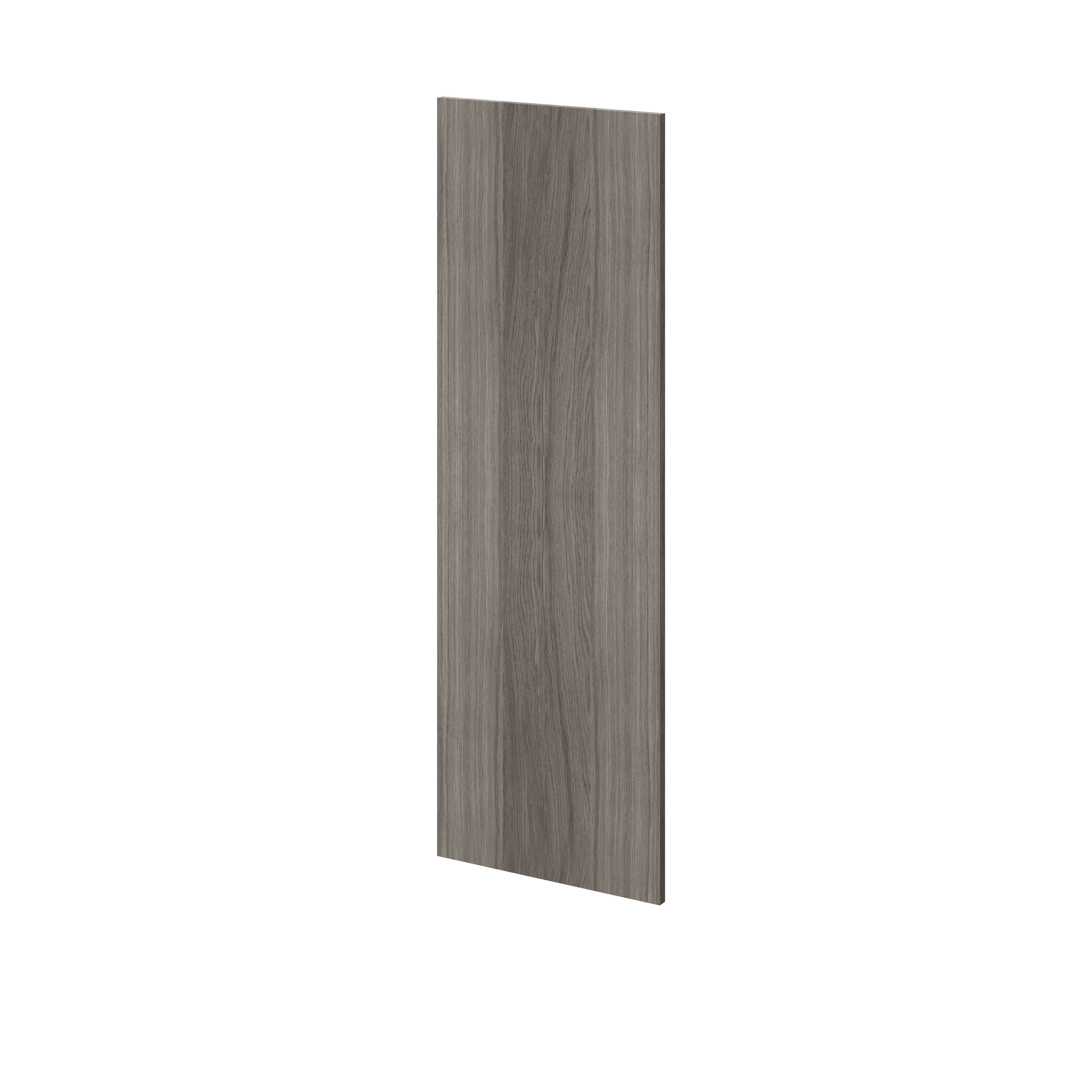 GoodHome Atomia Matt Grey oak effect Non-mirrored Modular furniture door, (H) 1122mm (W) 372mm