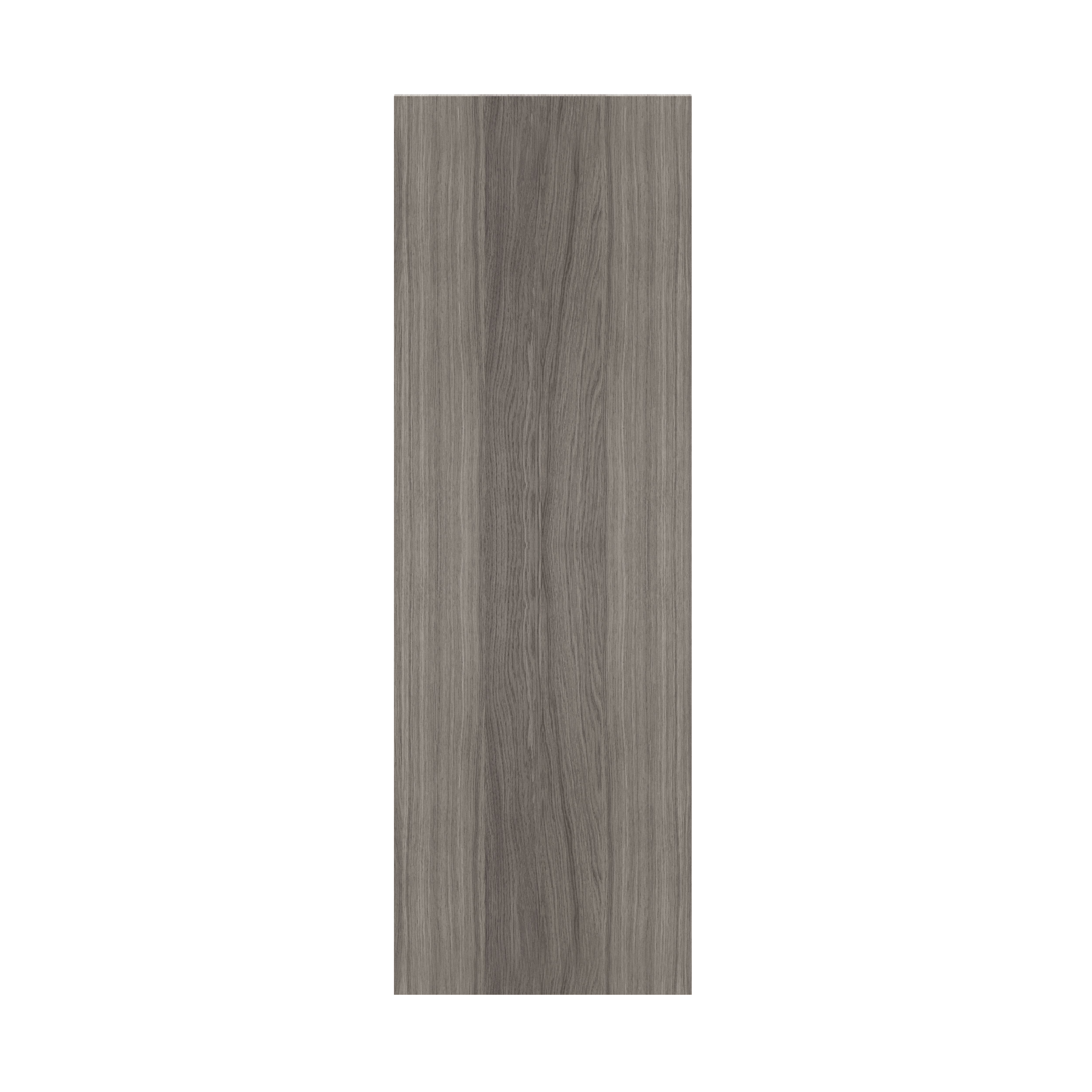 GoodHome Atomia Matt Grey oak effect Non-mirrored Modular furniture door, (H) 1122mm (W) 372mm