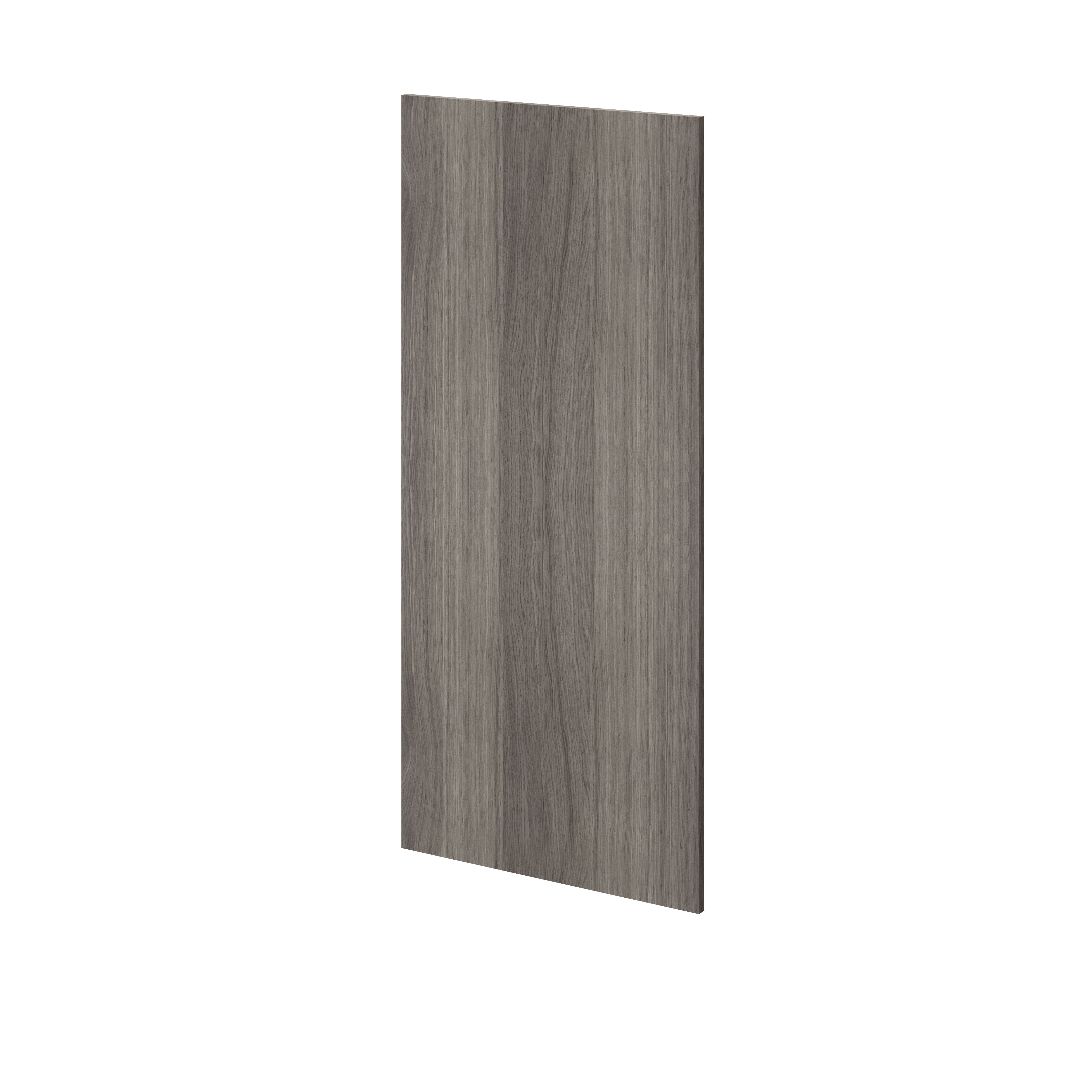 GoodHome Atomia Matt Grey oak effect Non-mirrored Modular furniture door, (H) 1122mm (W) 497mm