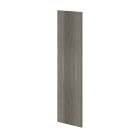 GoodHome Atomia Matt Grey oak effect Non-mirrored Modular furniture door, (H) 1497mm (W) 372mm