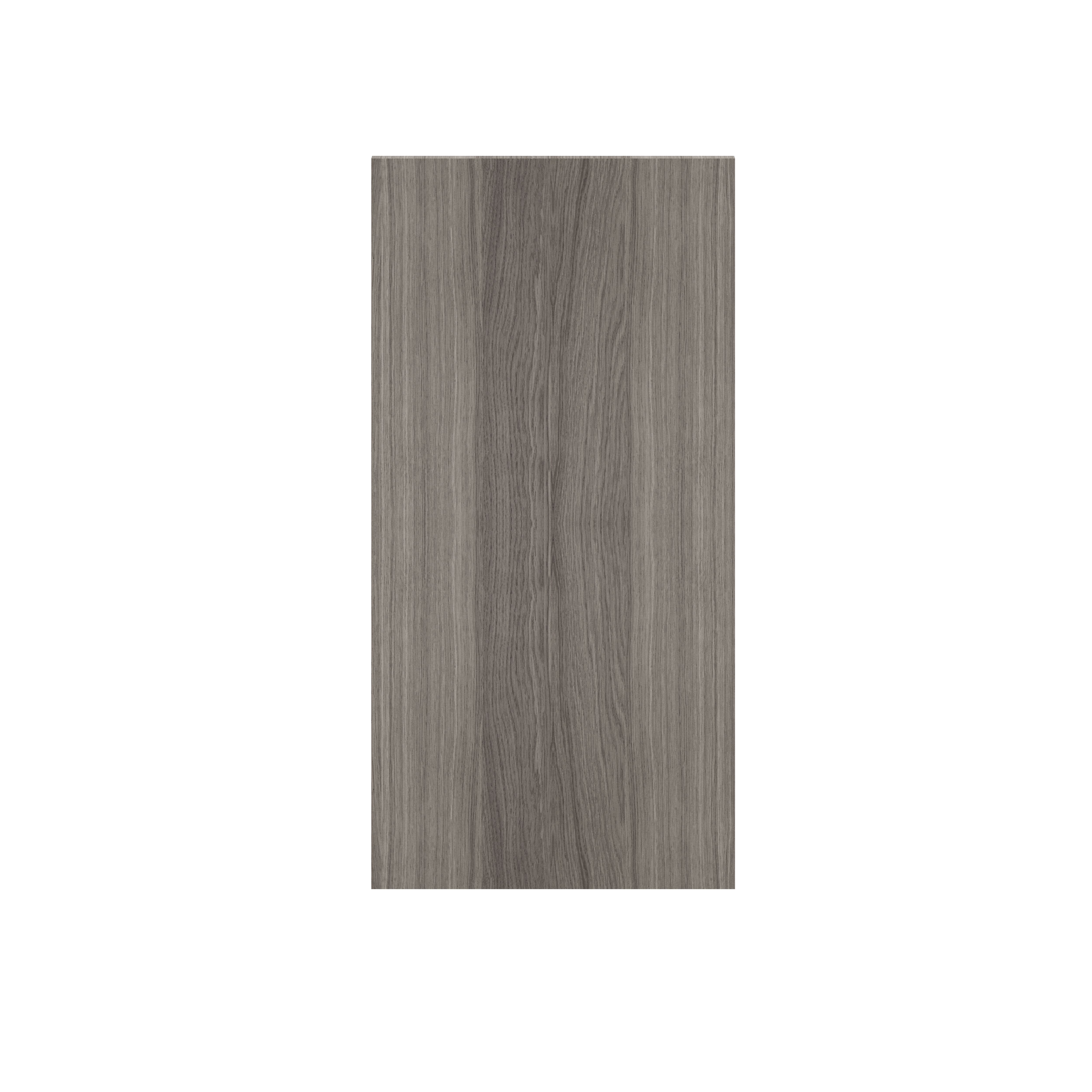 GoodHome Atomia Matt Grey oak effect Non-mirrored Modular furniture door, (H) 747mm (W) 372mm