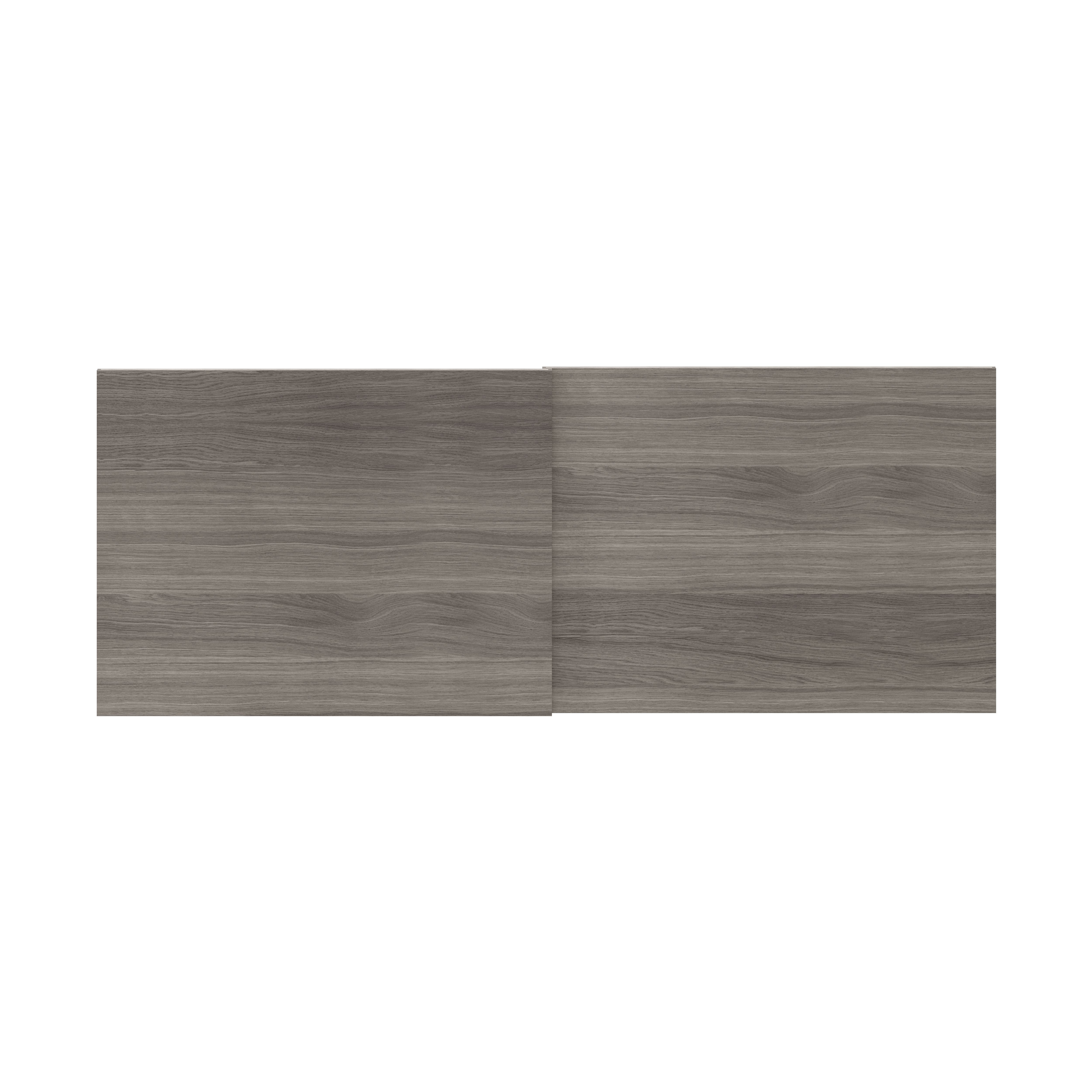 GoodHome Atomia Matt Grey Oak effect Sliding wardrobe door (H) 560mm x (W) 737mm, Pack of 4