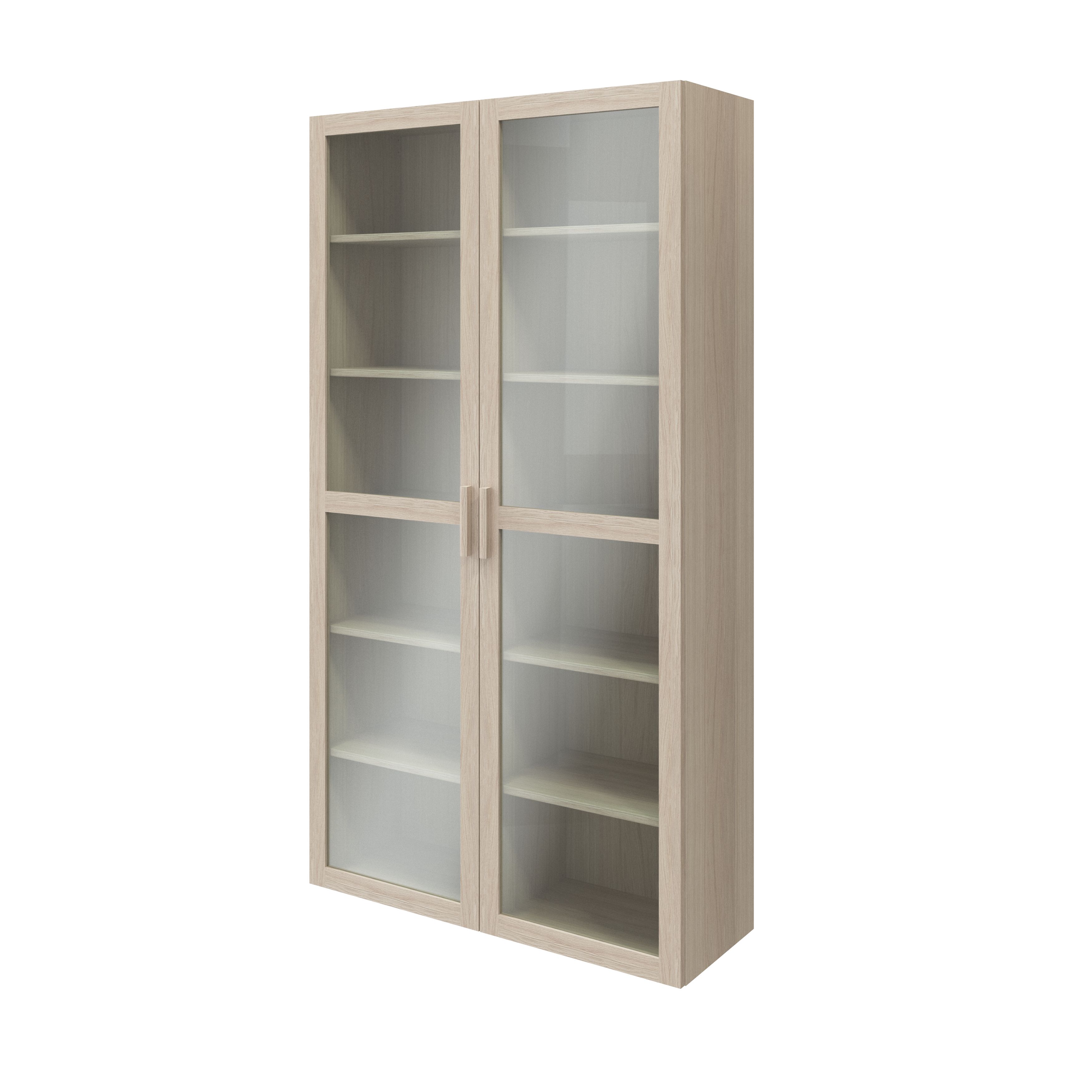 GoodHome Atomia Matt oak effect 12 compartment 12 Shelf Freestanding Rectangular Bookcase (H)1875mm (W)1000mm (D)350mm