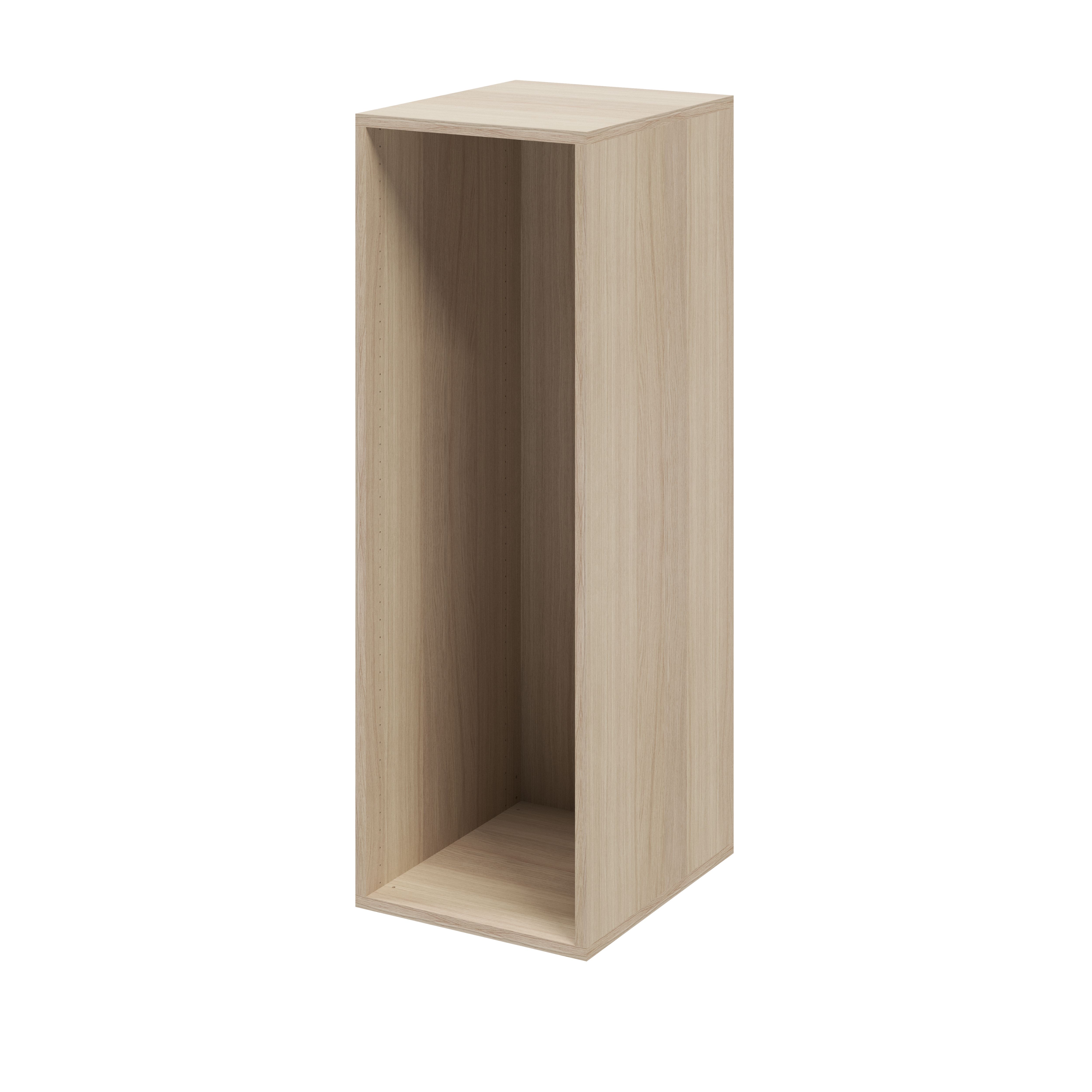 GoodHome Atomia Matt Oak effect Modular furniture cabinet, (H)1125mm (W)375mm (D)450mm