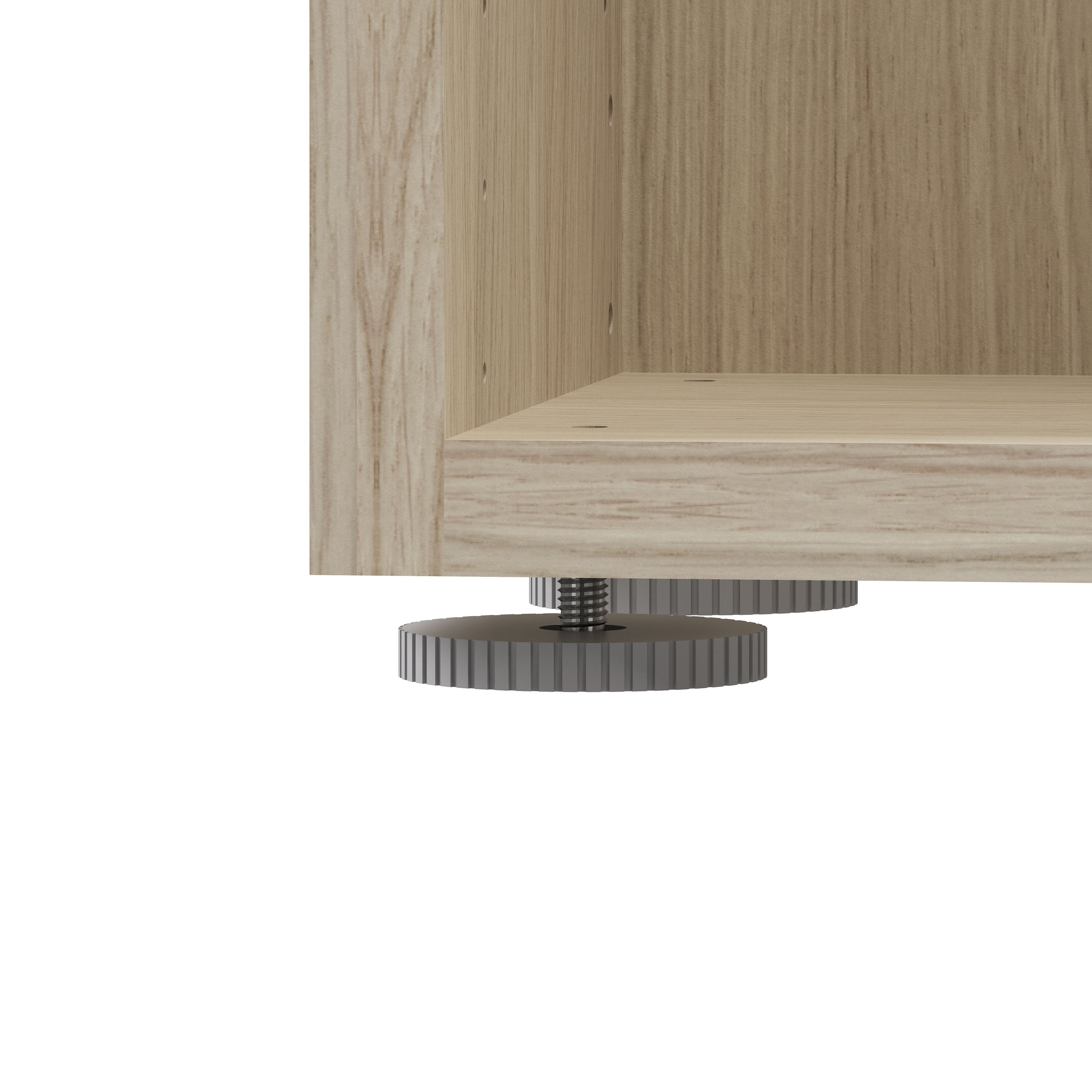 GoodHome Atomia Matt Oak effect Modular furniture cabinet, (H)1125mm (W)375mm (D)450mm