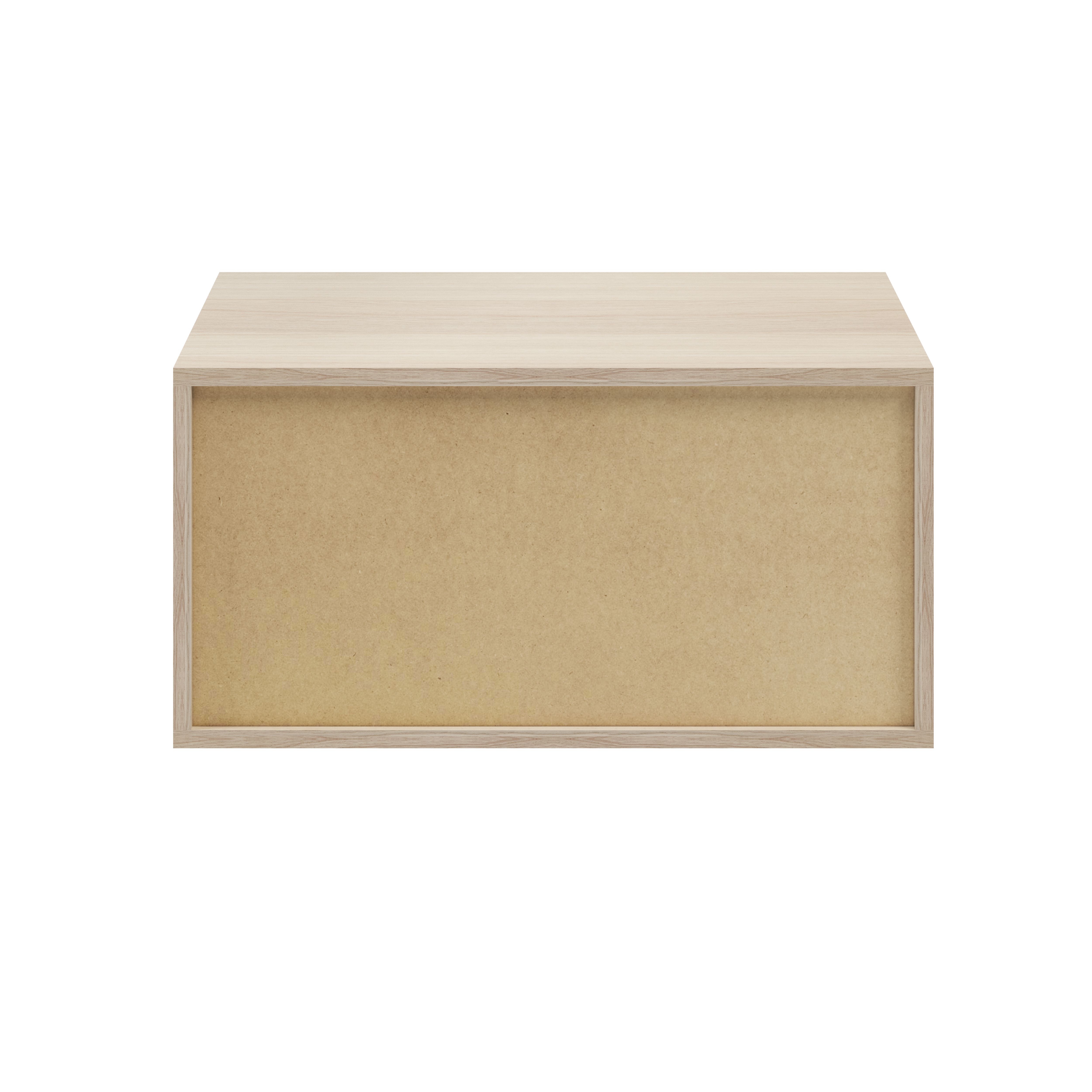 GoodHome Atomia Matt Oak effect Modular furniture cabinet, (H)375mm (W)750mm (D)450mm