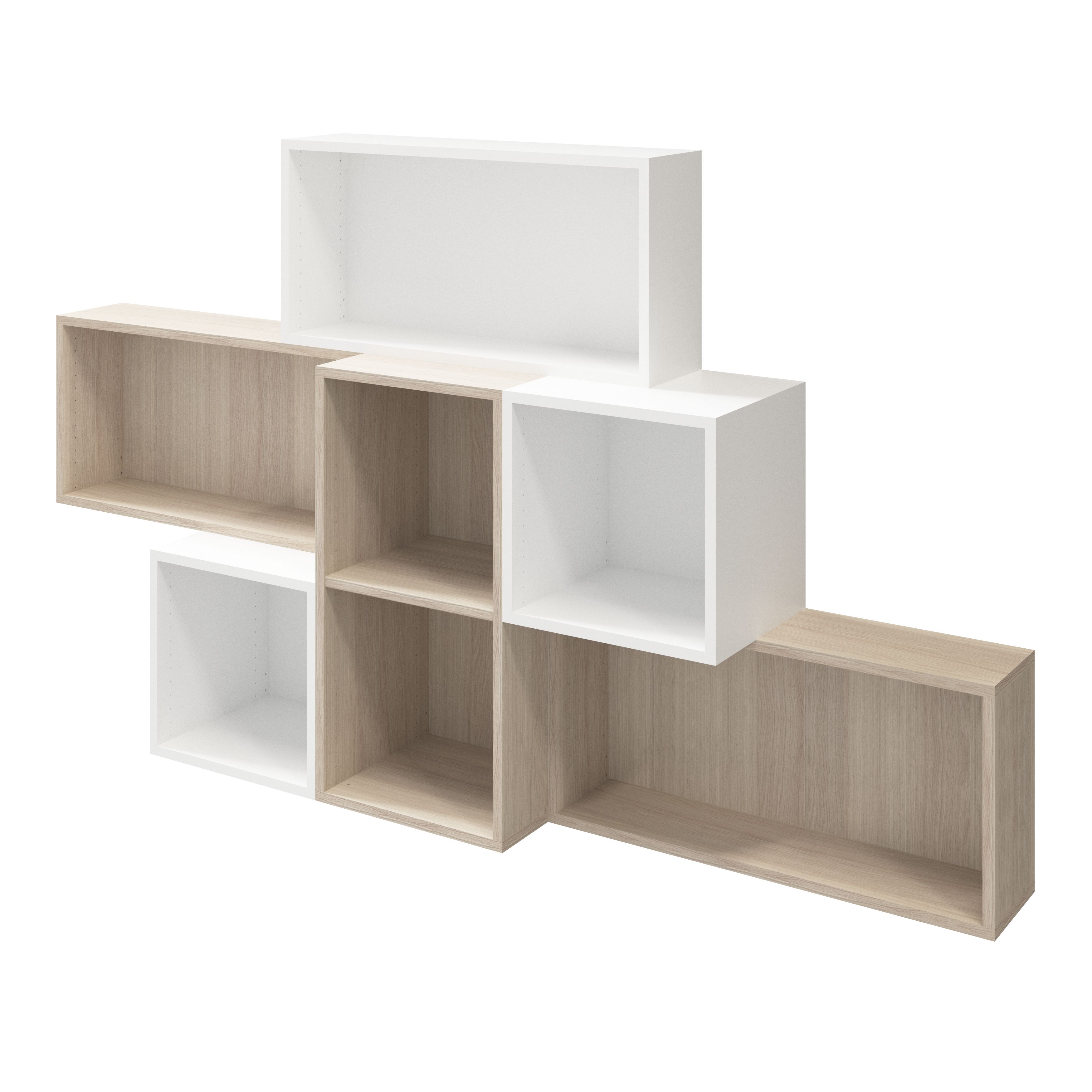 GoodHome Atomia Matt Oak effect Modular furniture cabinet, (H)750mm (W)375mm (D)350mm