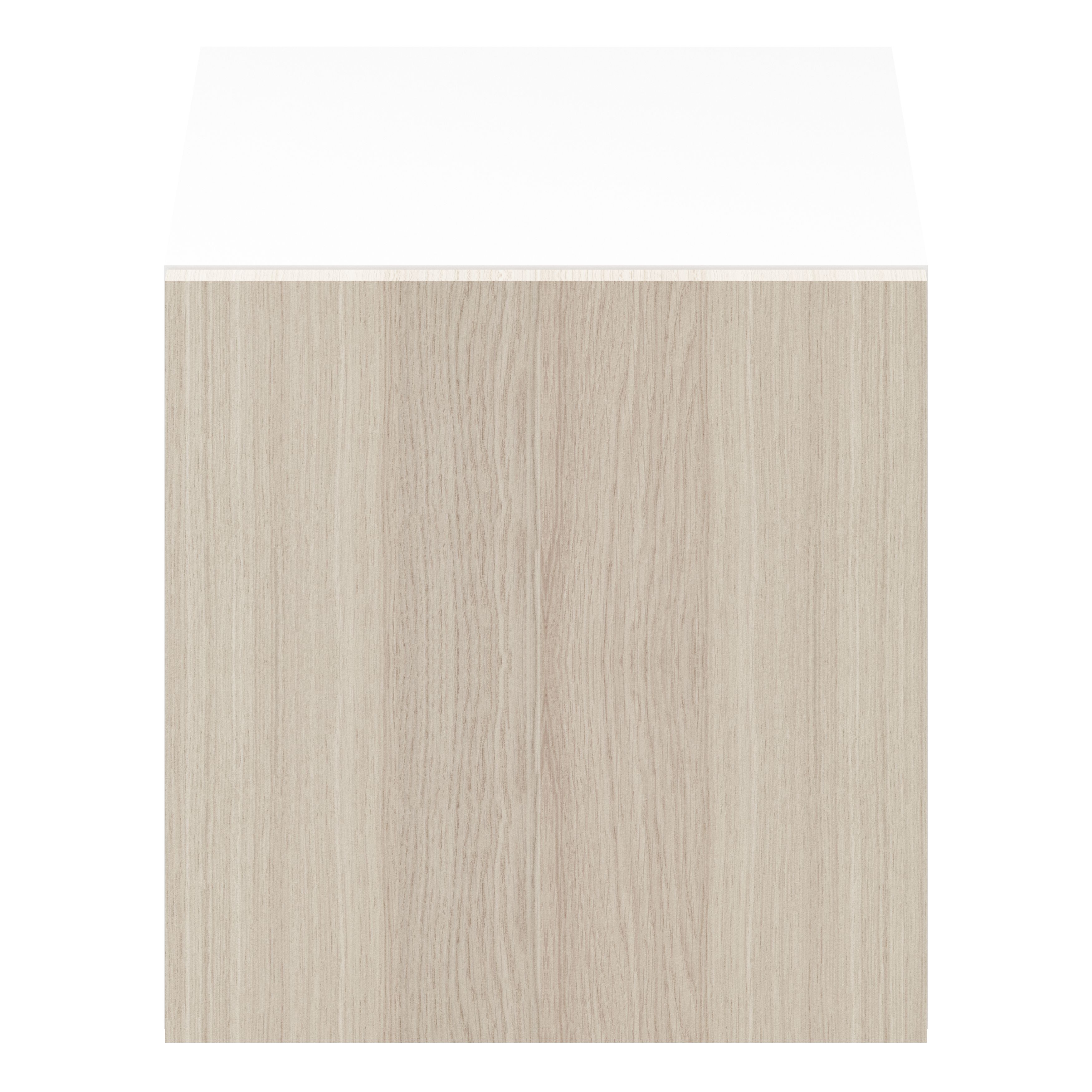 GoodHome Atomia Matt Oak effect Non-mirrored Modular furniture door, (H) 372mm (W) 372mm
