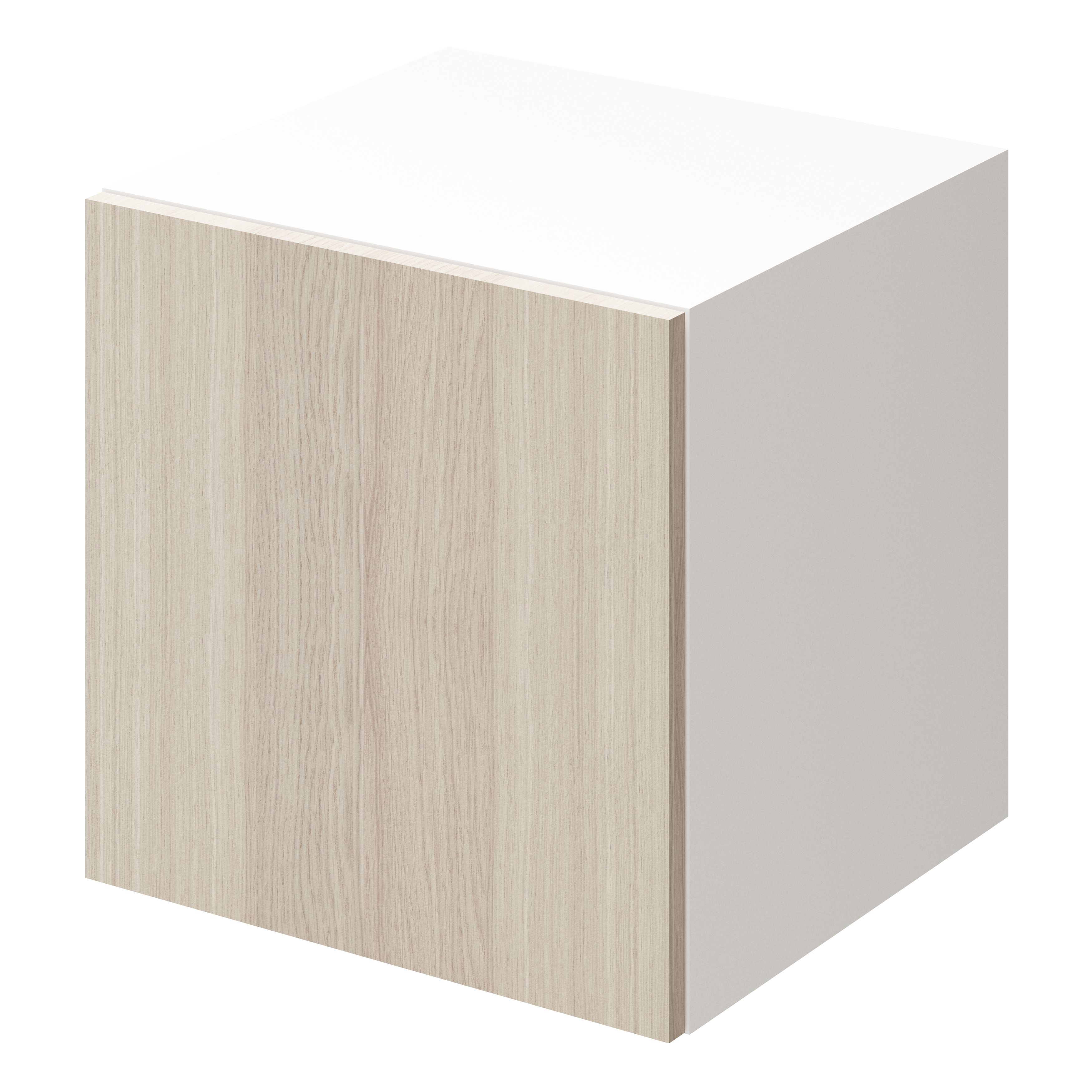 GoodHome Atomia Matt Oak effect Non-mirrored Modular furniture door, (H) 372mm (W) 372mm