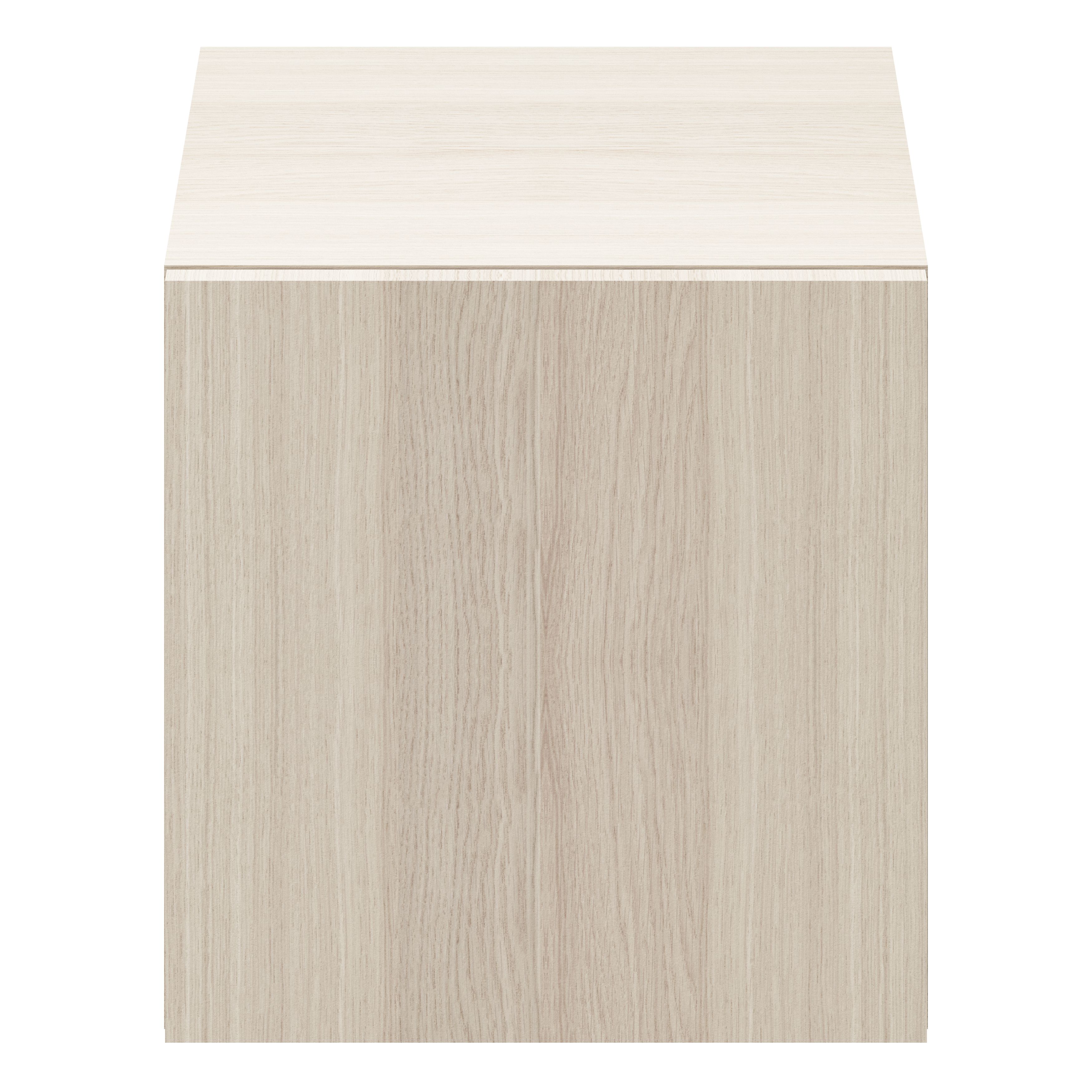 GoodHome Atomia Matt Oak effect Non-mirrored Modular furniture door, (H) 372mm (W) 372mm
