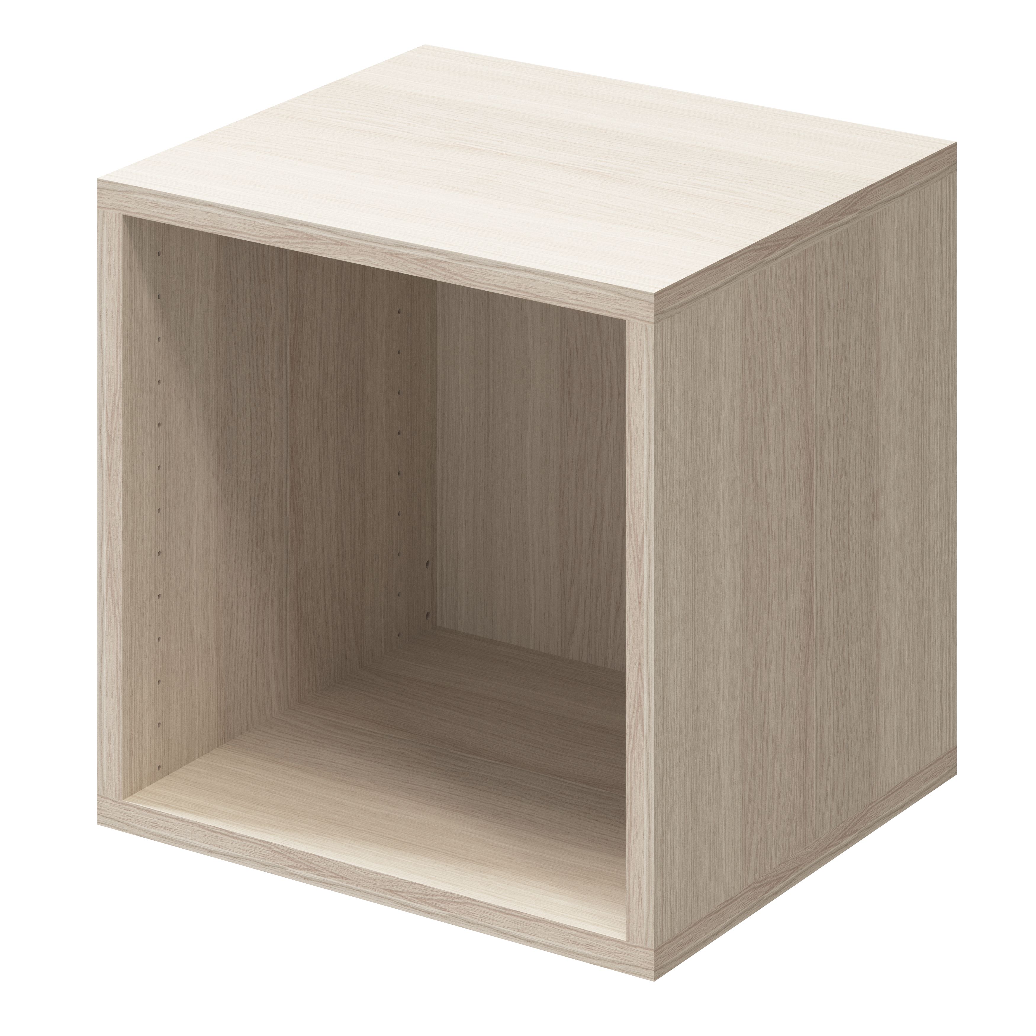 GoodHome Atomia Matt Oak effect Non-mirrored Modular furniture door, (H) 372mm (W) 372mm