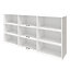 GoodHome Atomia Matt white 9 compartment 9 Shelf Freestanding Rectangular Bookcase (H)1125mm (W)2250mm (D)350mm