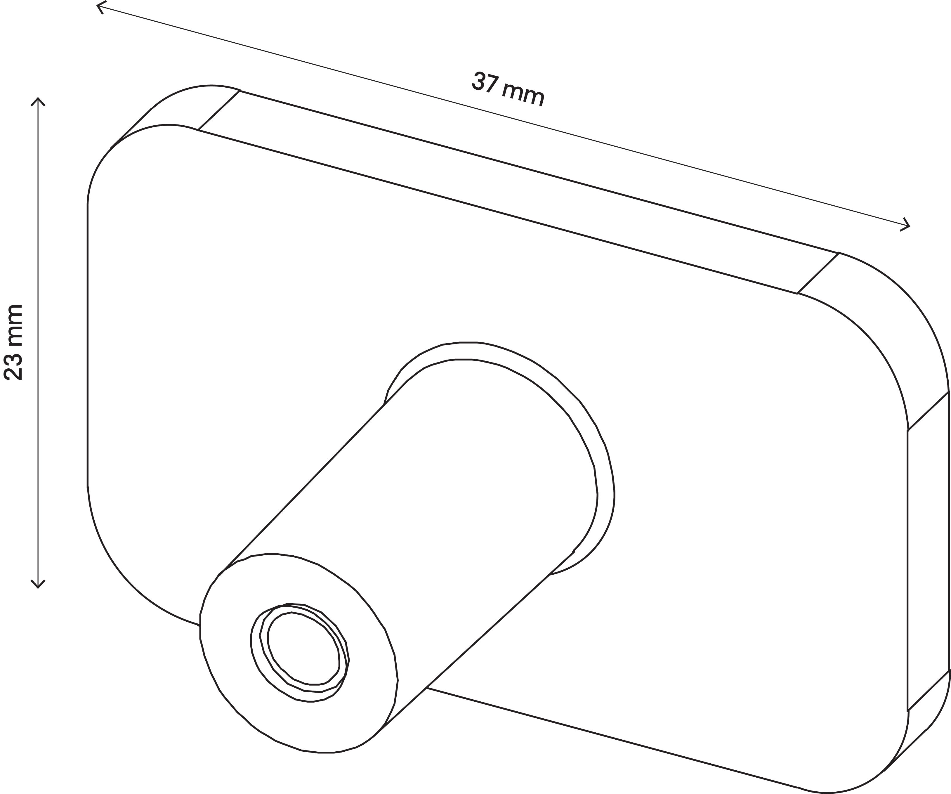 GoodHome Atomia Matt White Doors & drawers Front Handle (L)37mm