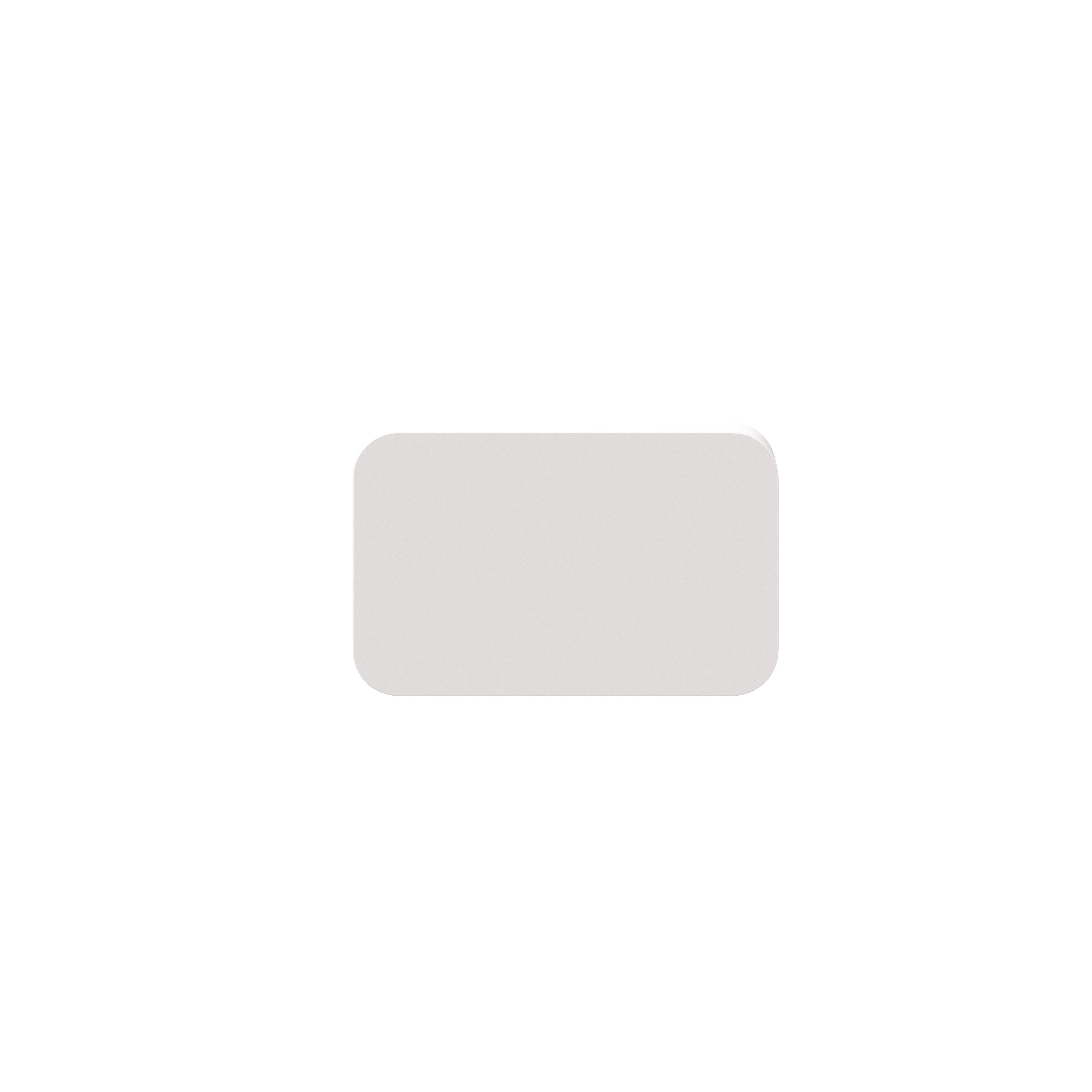 GoodHome Atomia Matt White Doors & drawers Front Handle (L)37mm