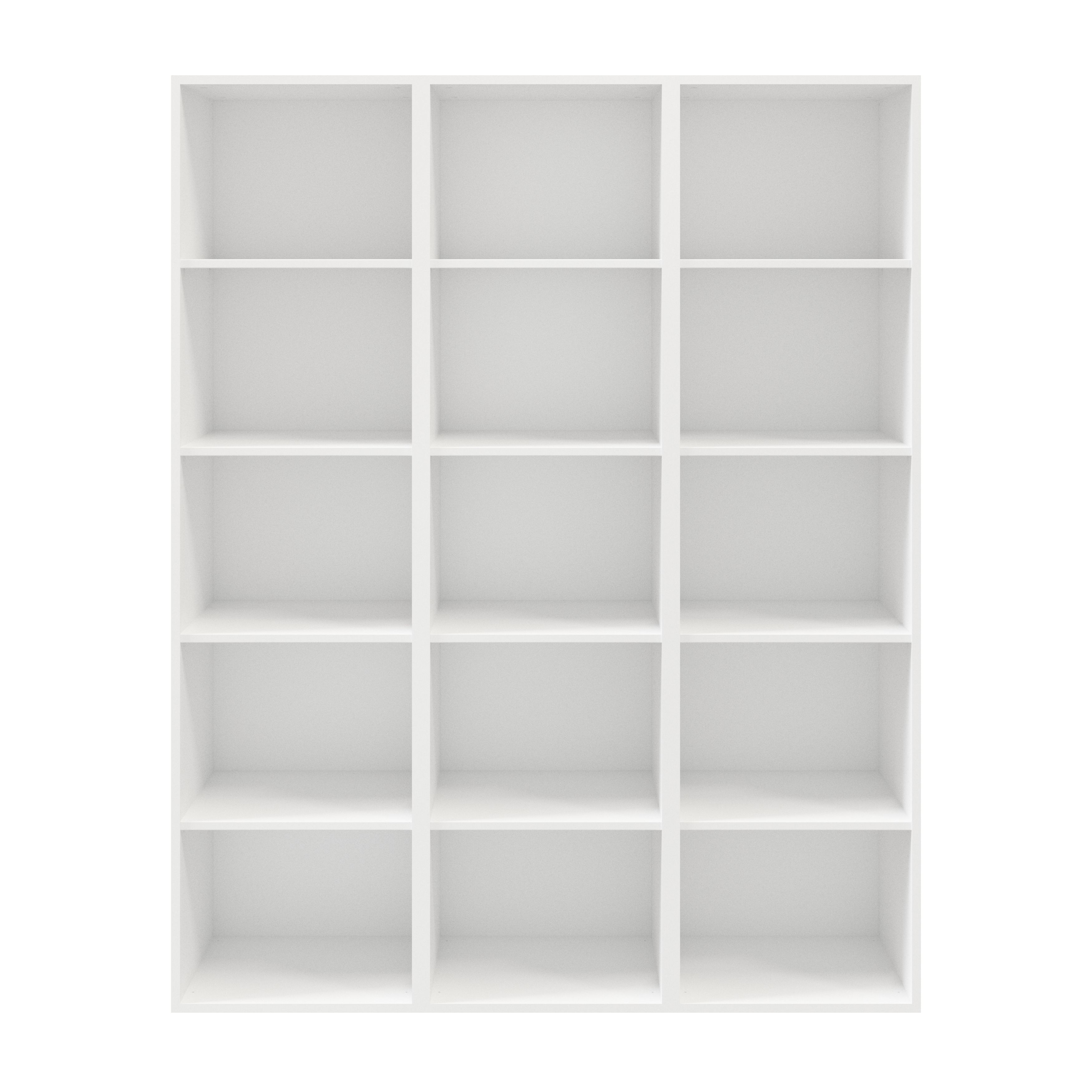 GoodHome Atomia Matt white Freestanding 15 shelf Rectangular Bookcase, (H)1875mm (W)1500mm
