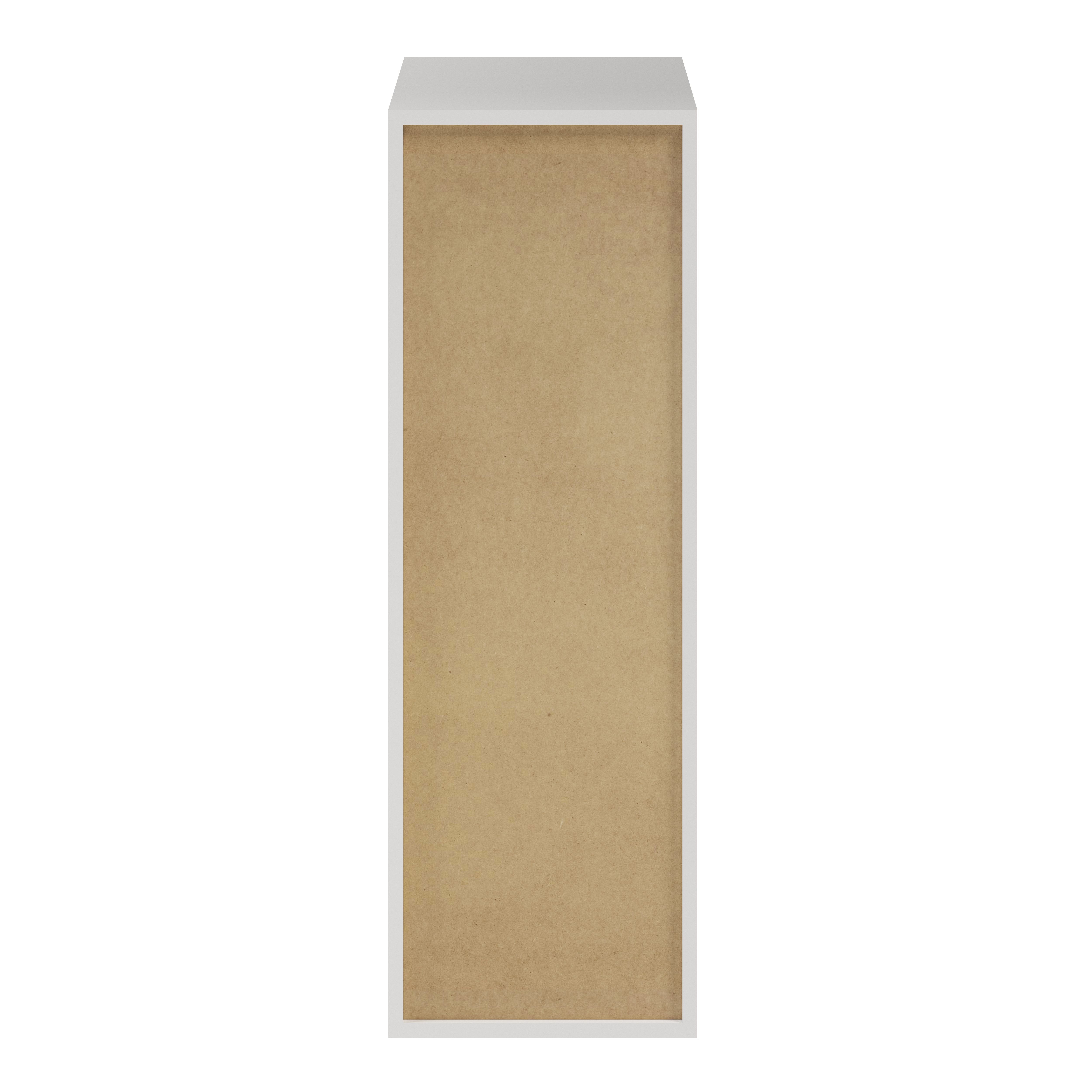 GoodHome Atomia Matt White Modular furniture cabinet, (H)1125mm (W)375mm (D)450mm
