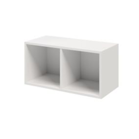 GoodHome Atomia Matt White Modular furniture cabinet, (H)375mm (W)750mm (D)350mm