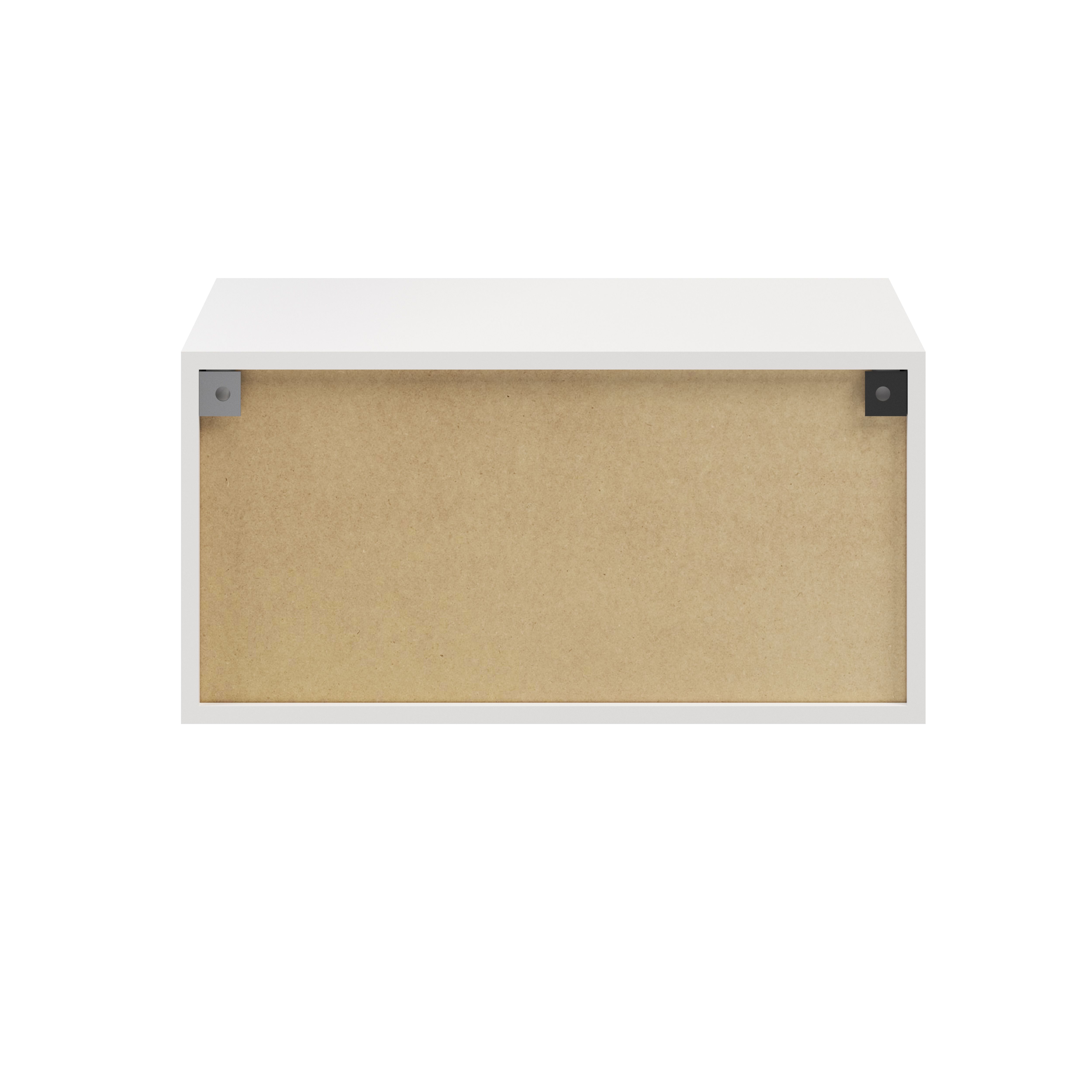 GoodHome Atomia Matt White Modular furniture cabinet, (H)375mm (W)750mm (D)350mm