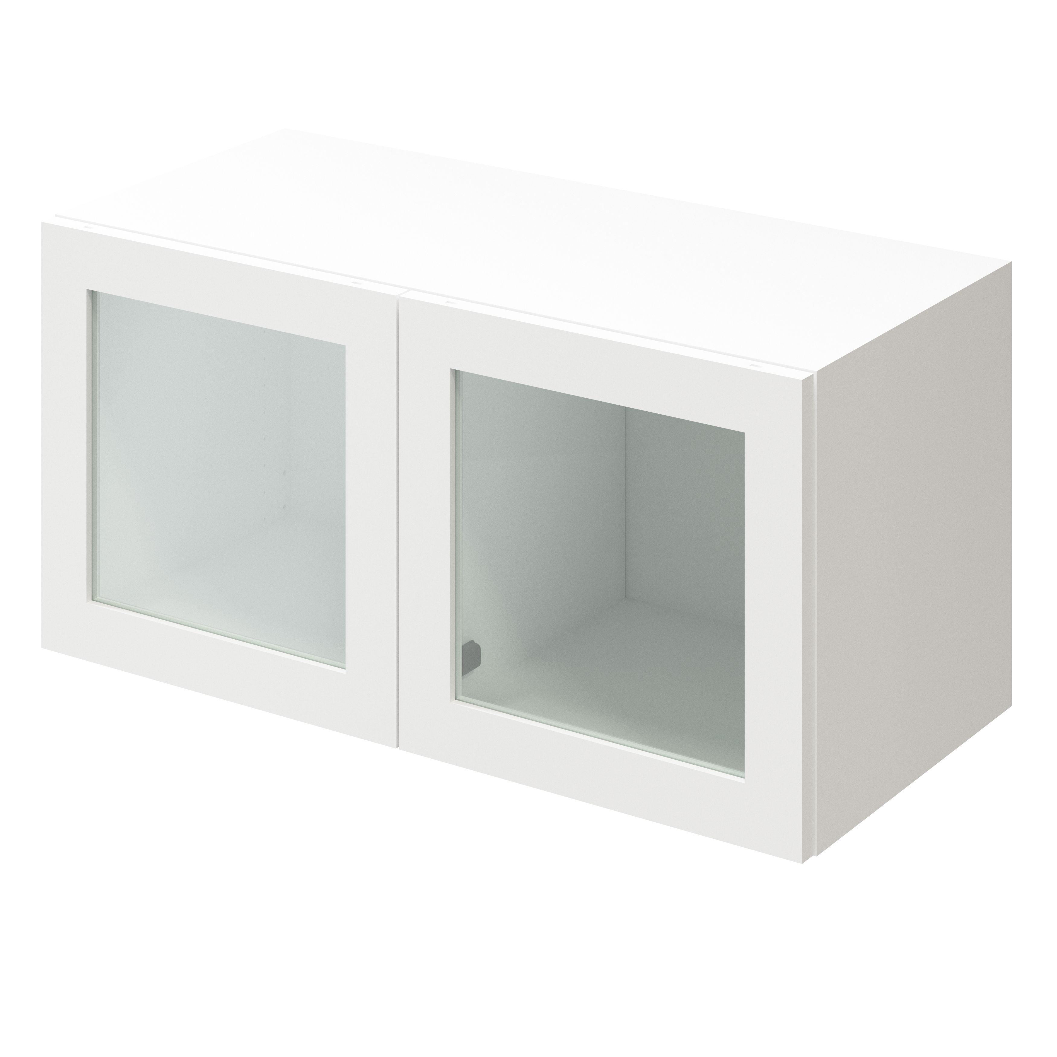 GoodHome Atomia Matt White Modular furniture cabinet, (H)375mm (W)750mm (D)350mm