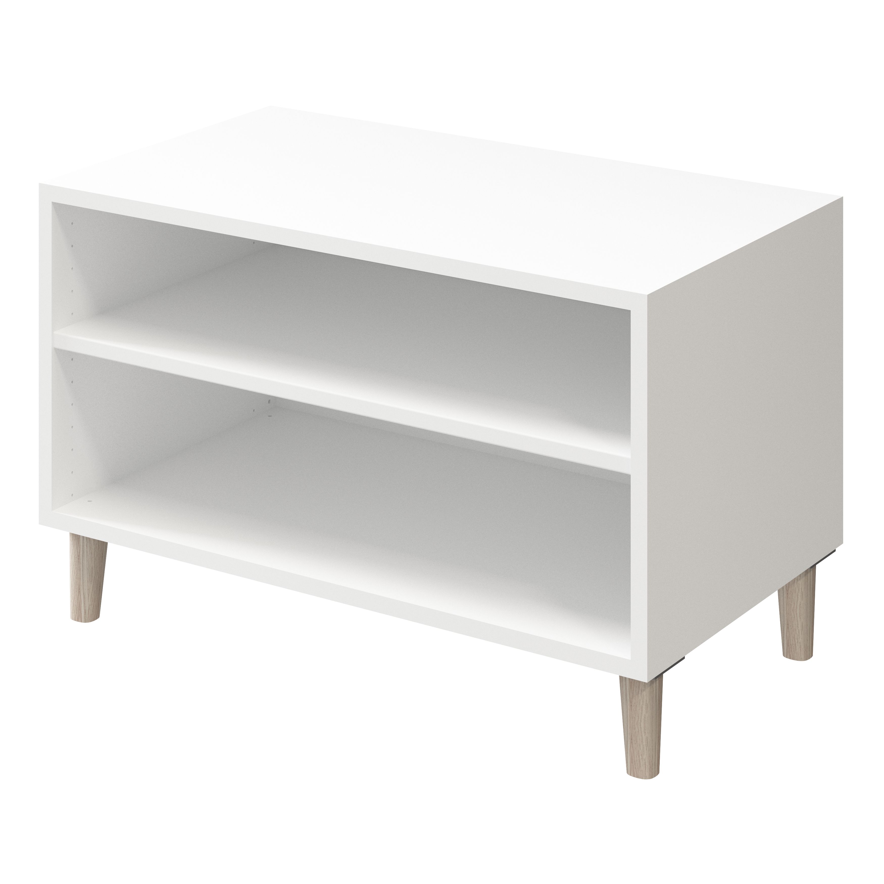 GoodHome Atomia Matt White Modular furniture cabinet, (H)375mm (W)750mm (D)450mm
