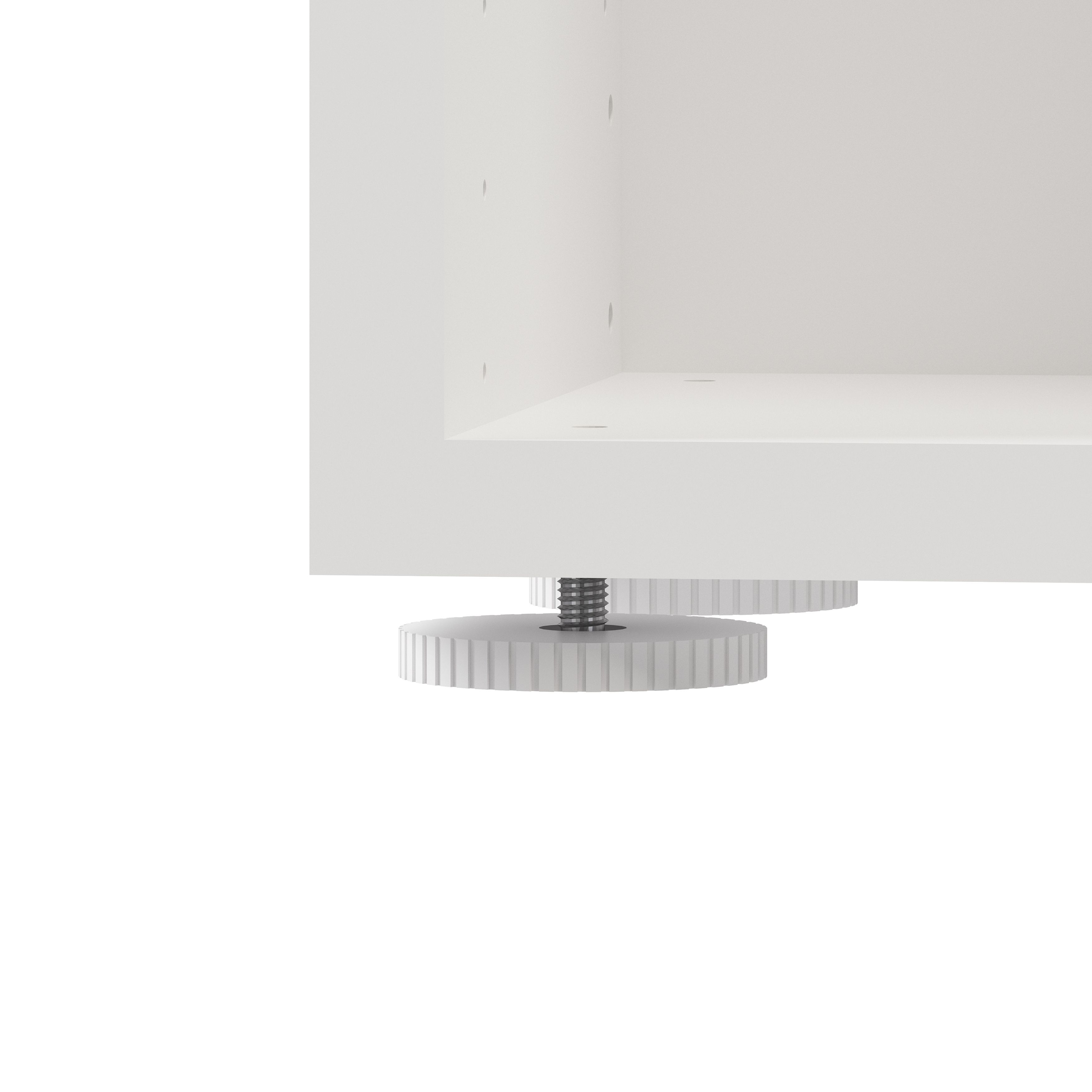 GoodHome Atomia Matt White Modular furniture cabinet, (H)750mm (W)375mm (D)450mm