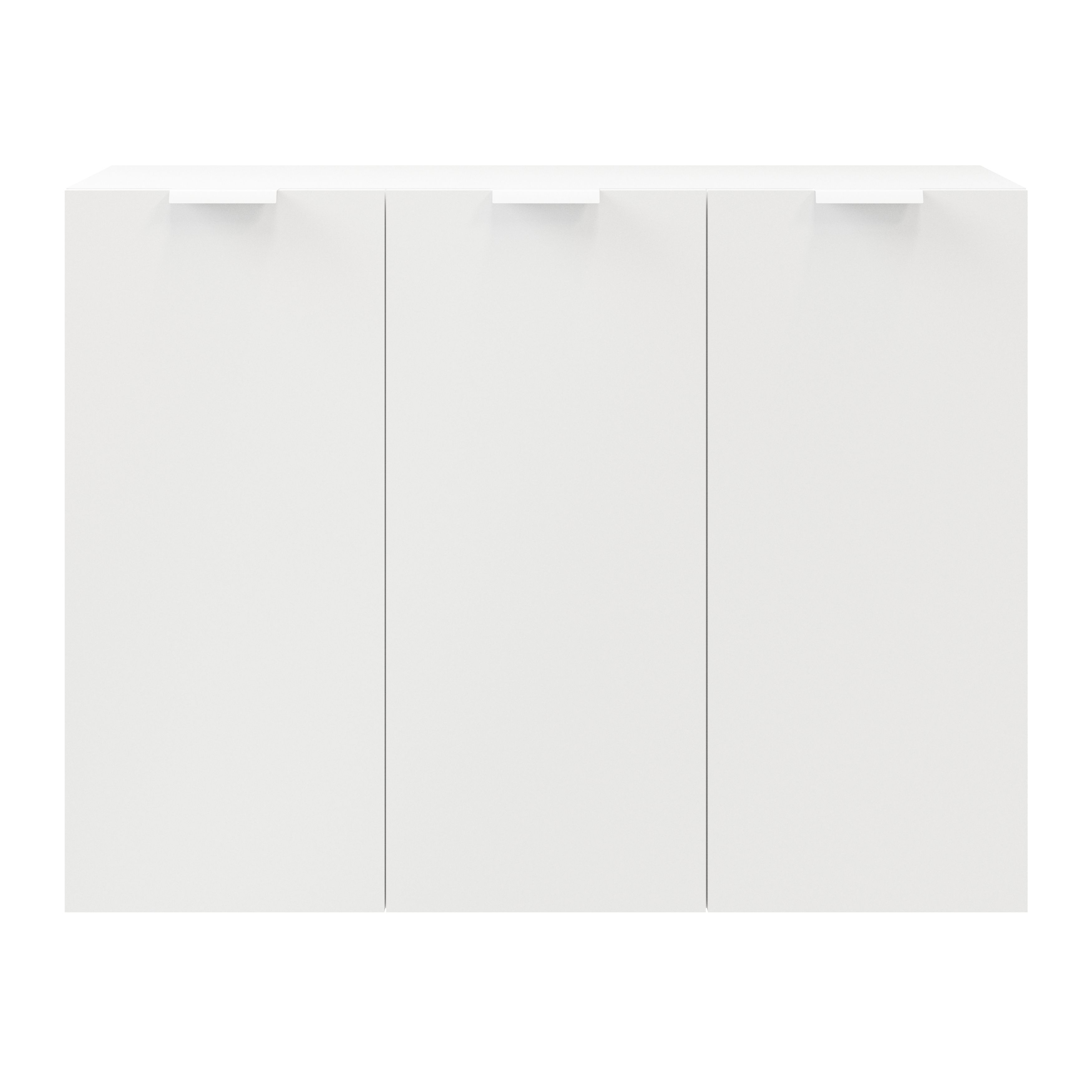 GoodHome Atomia Matt White Non-mirrored Modular furniture door, (H) 1122mm (W) 497mm